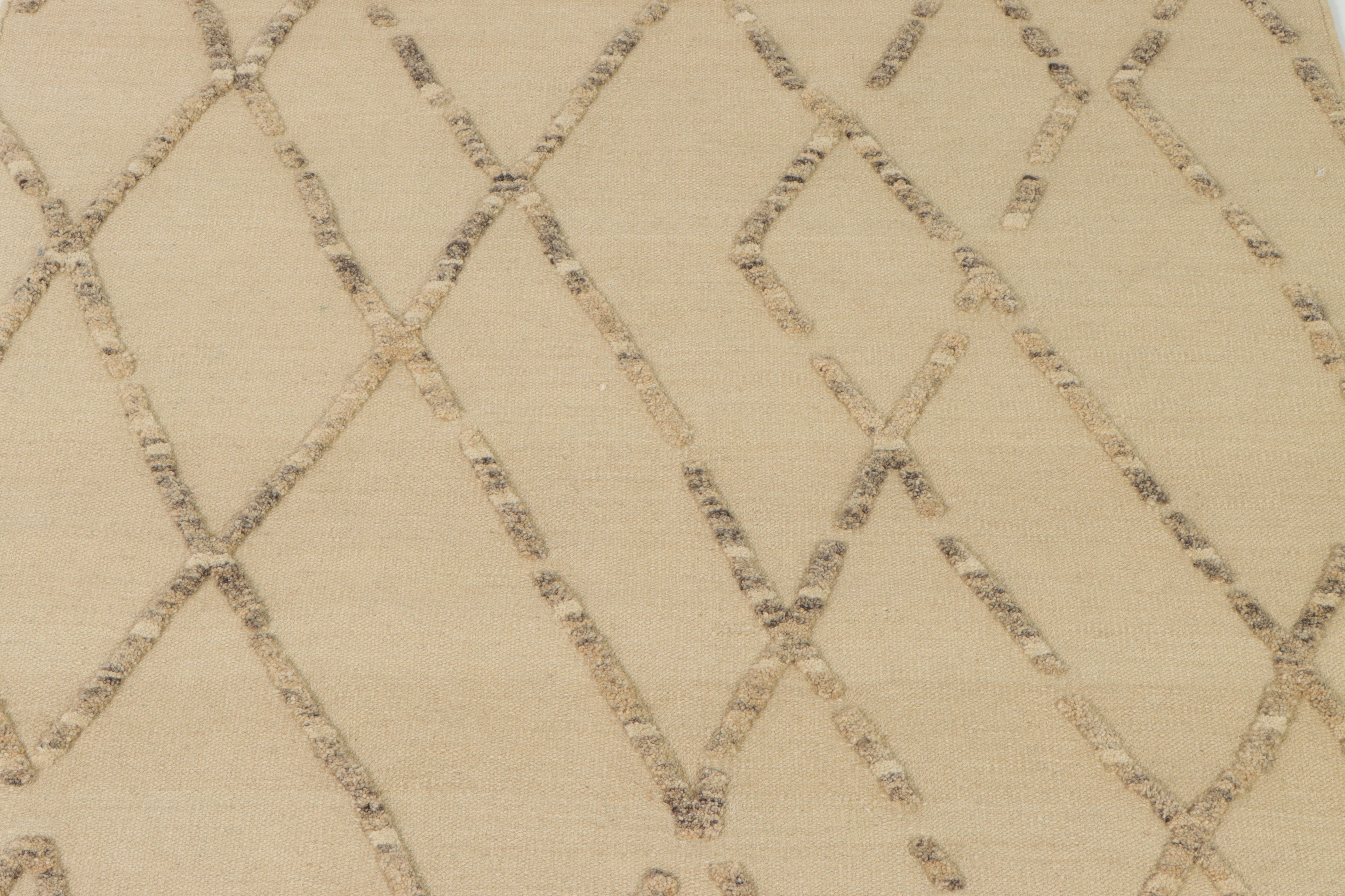 5' x 8'4 Handwoven Indian Mixed Technique Area Rug