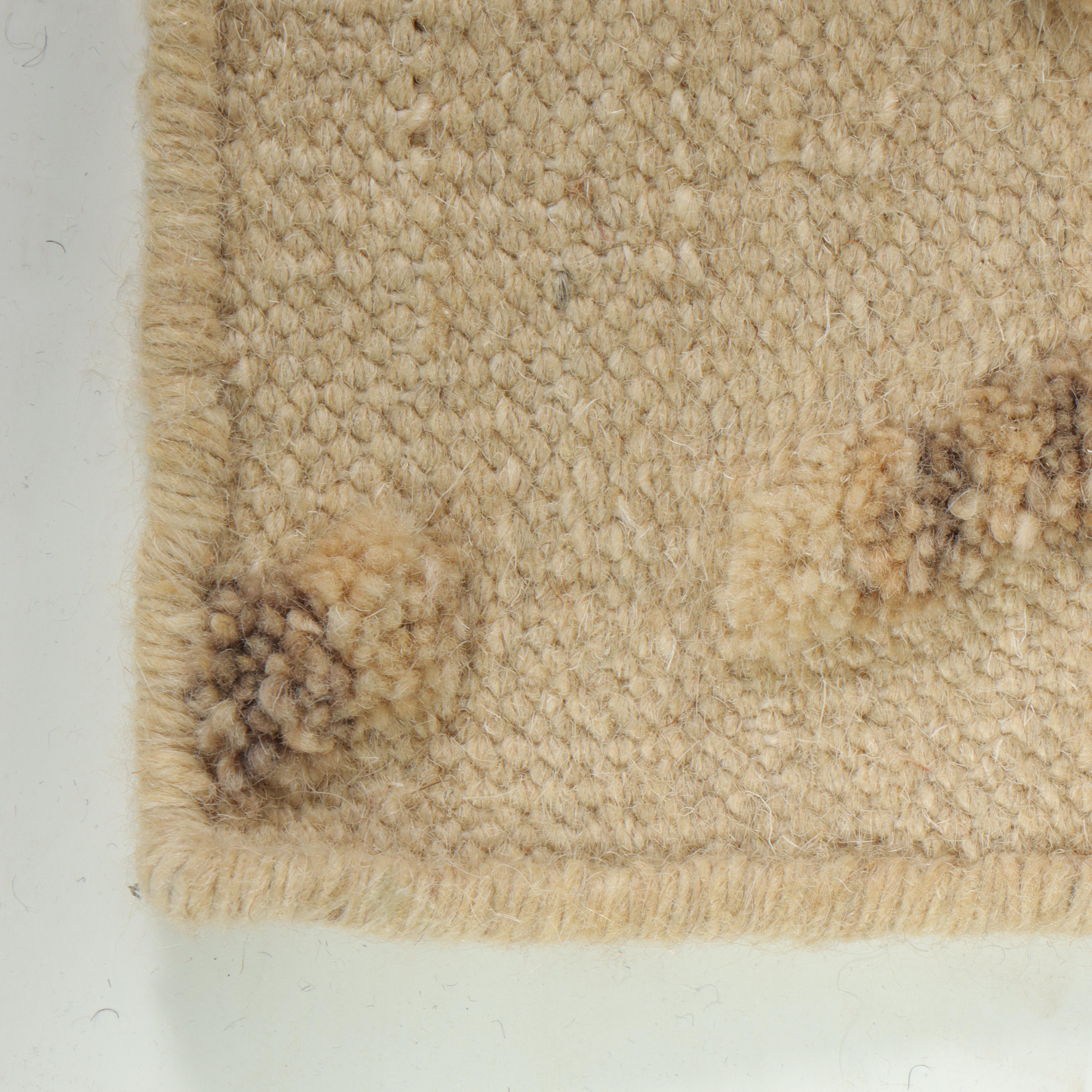 5' x 8'4 Handwoven Indian Mixed Technique Area Rug