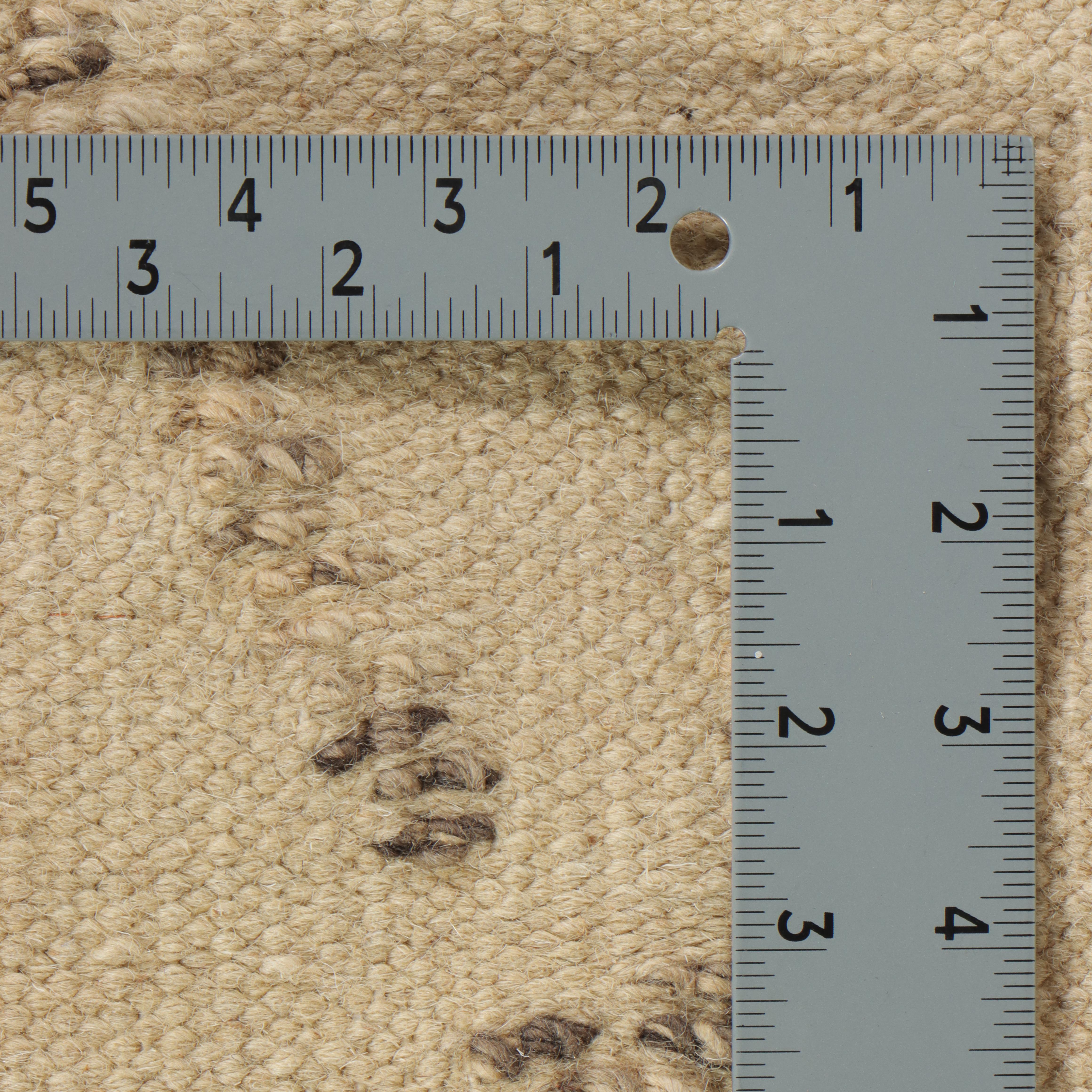 5' x 8'4 Handwoven Indian Mixed Technique Area Rug