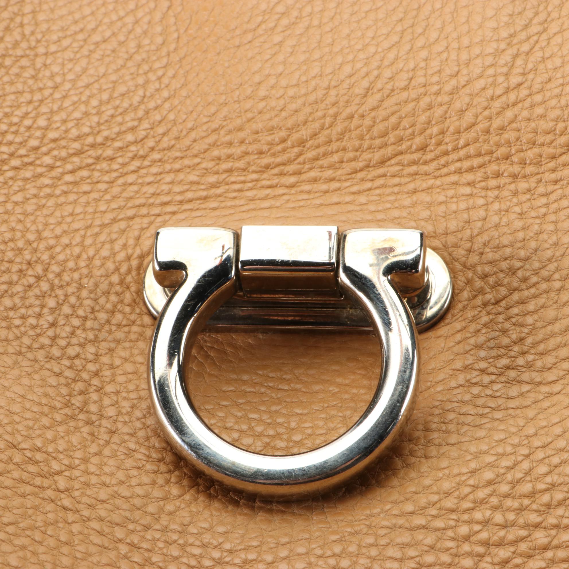 Salvatore Ferragamo Sofia Two-Way Bag in Pebble Grain Leather