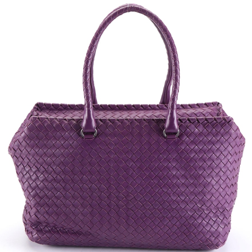 Bottega Veneta Medium Brick Bag in Intrecciato Nappa Leather