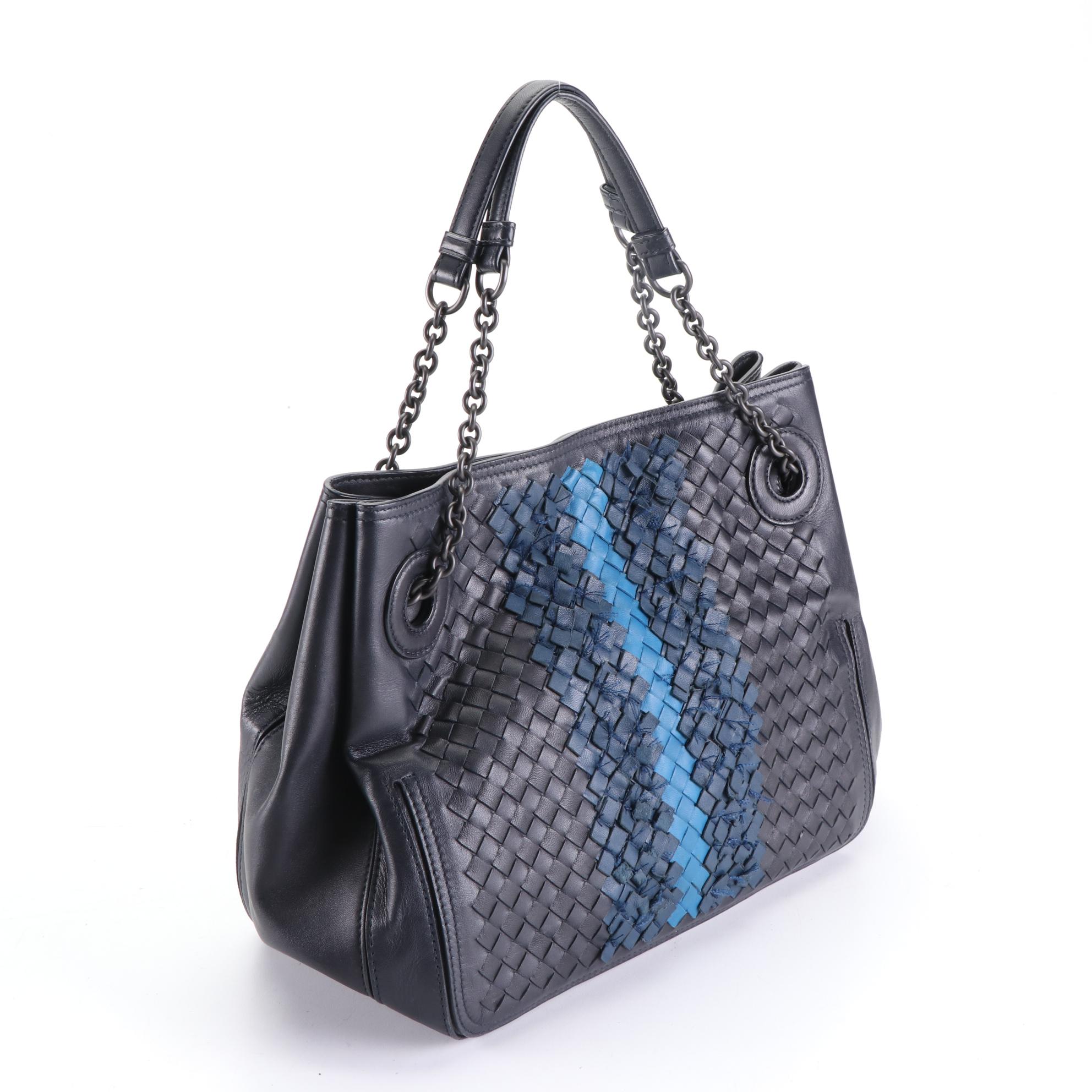 Bottega Veneta Short Fringe Shoulder Bag in Intrecciato Nappa Leather