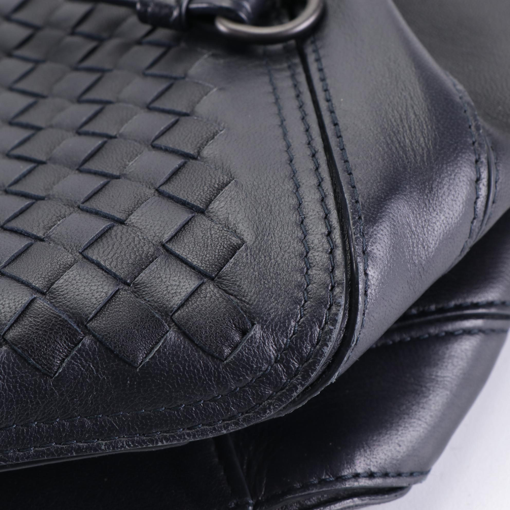 Bottega Veneta Short Fringe Shoulder Bag in Intrecciato Nappa Leather