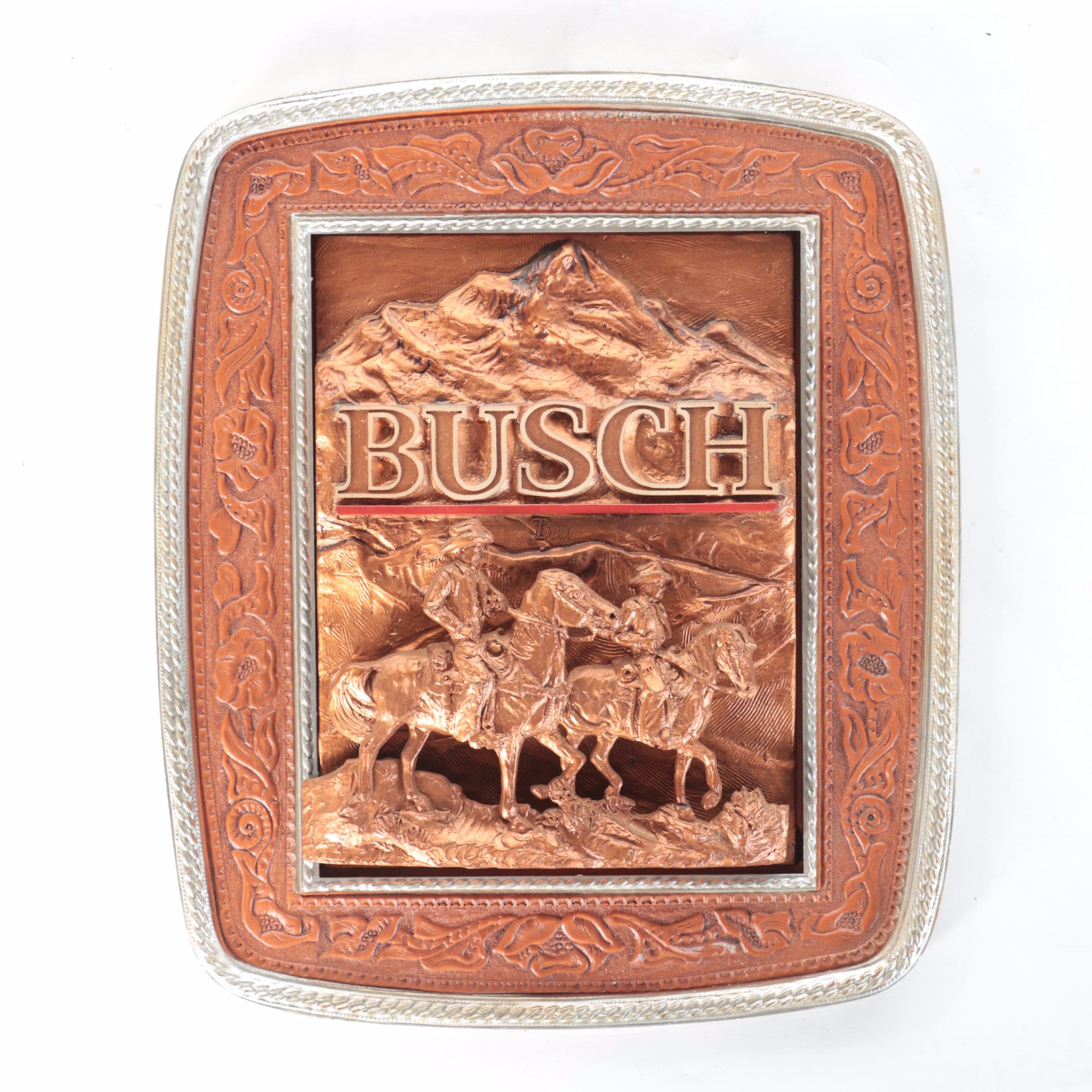 Miller, Falstaff, Wiedemann and Busch Advertising Beer Signs