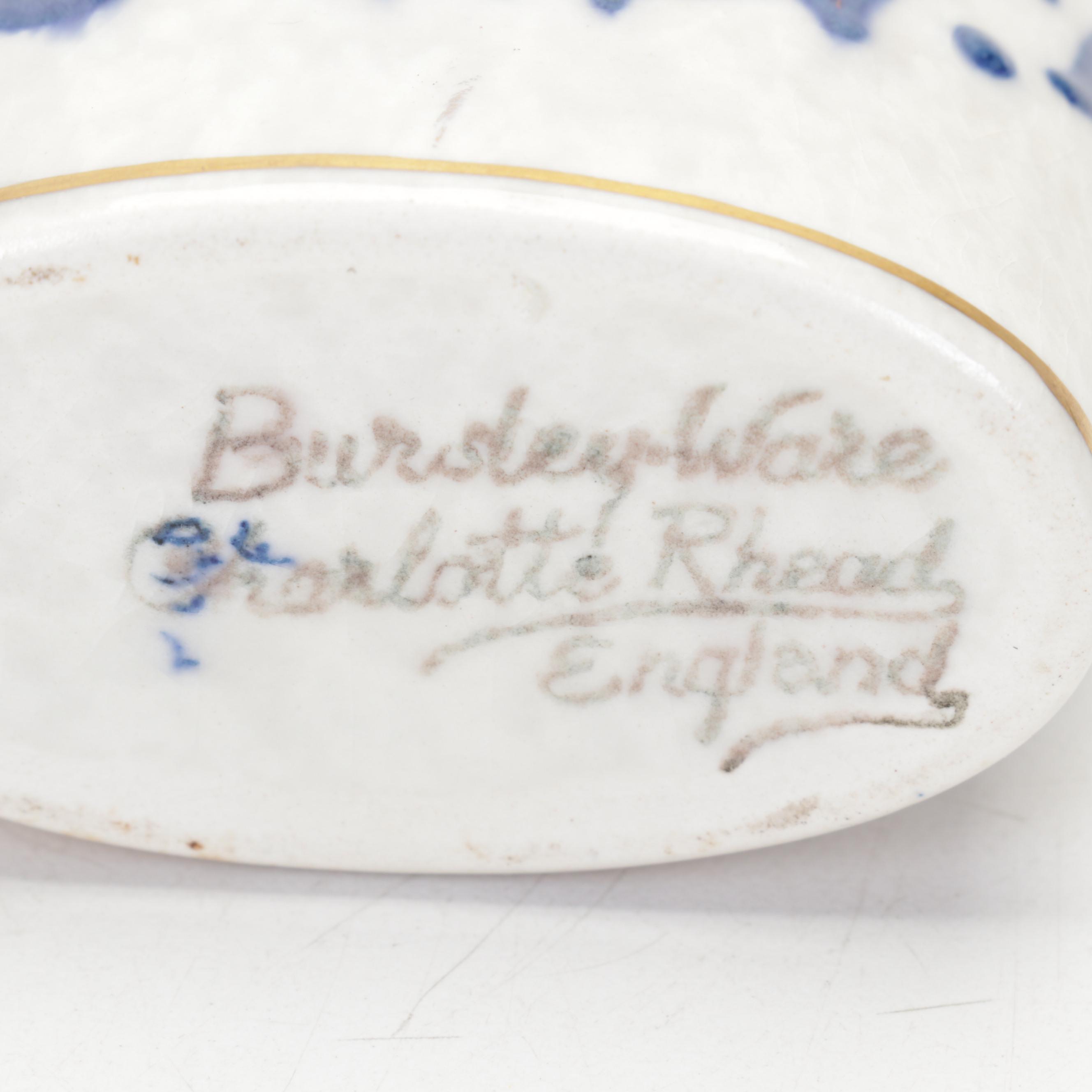 Bouillotte Candlestick Table Lamp With Bursley Ware Dishes, Decoy and Bookends