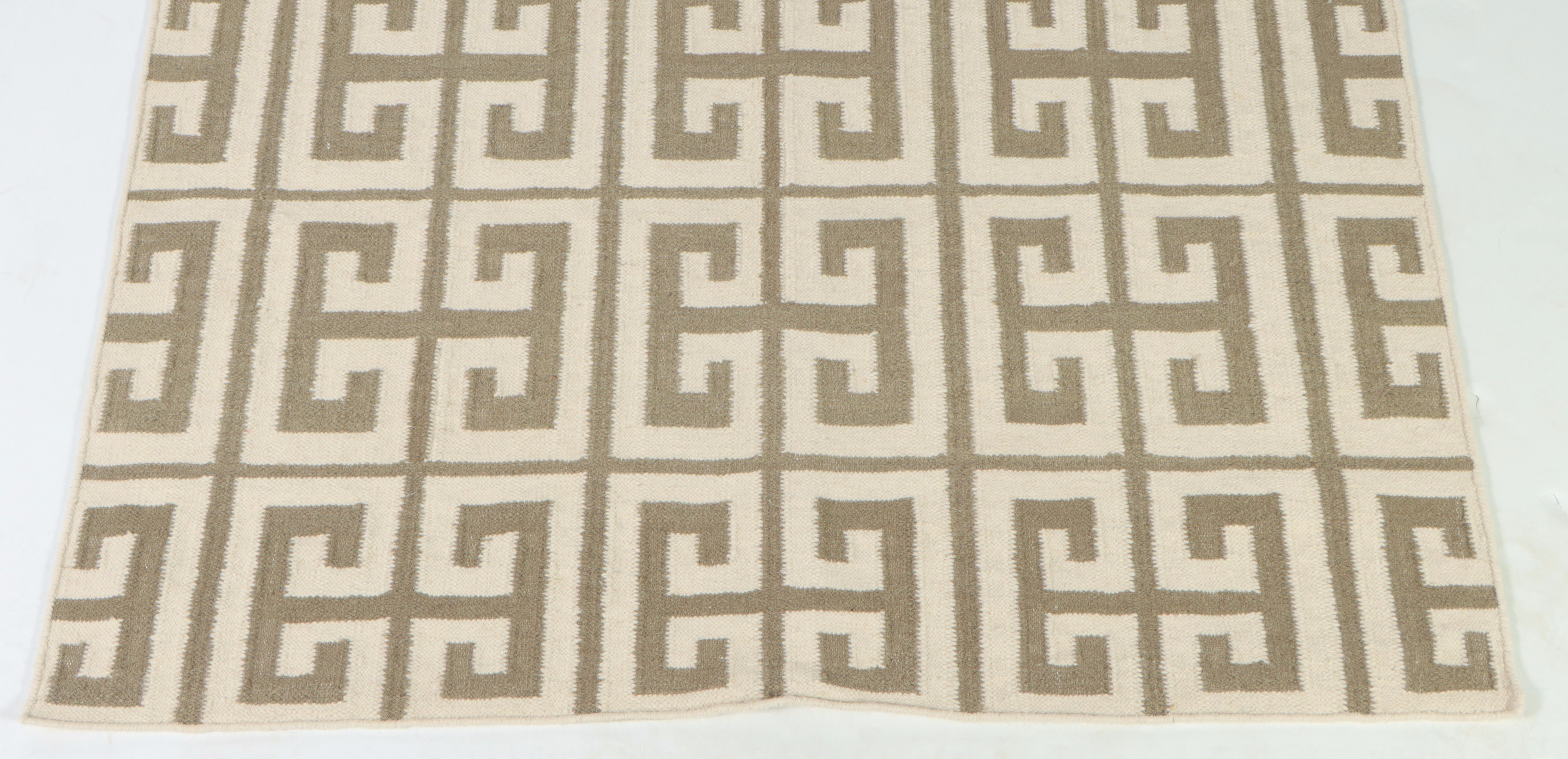 4'11 x 7'11 Handwoven The Rug Gallery Indian Dhurrie Area Rug