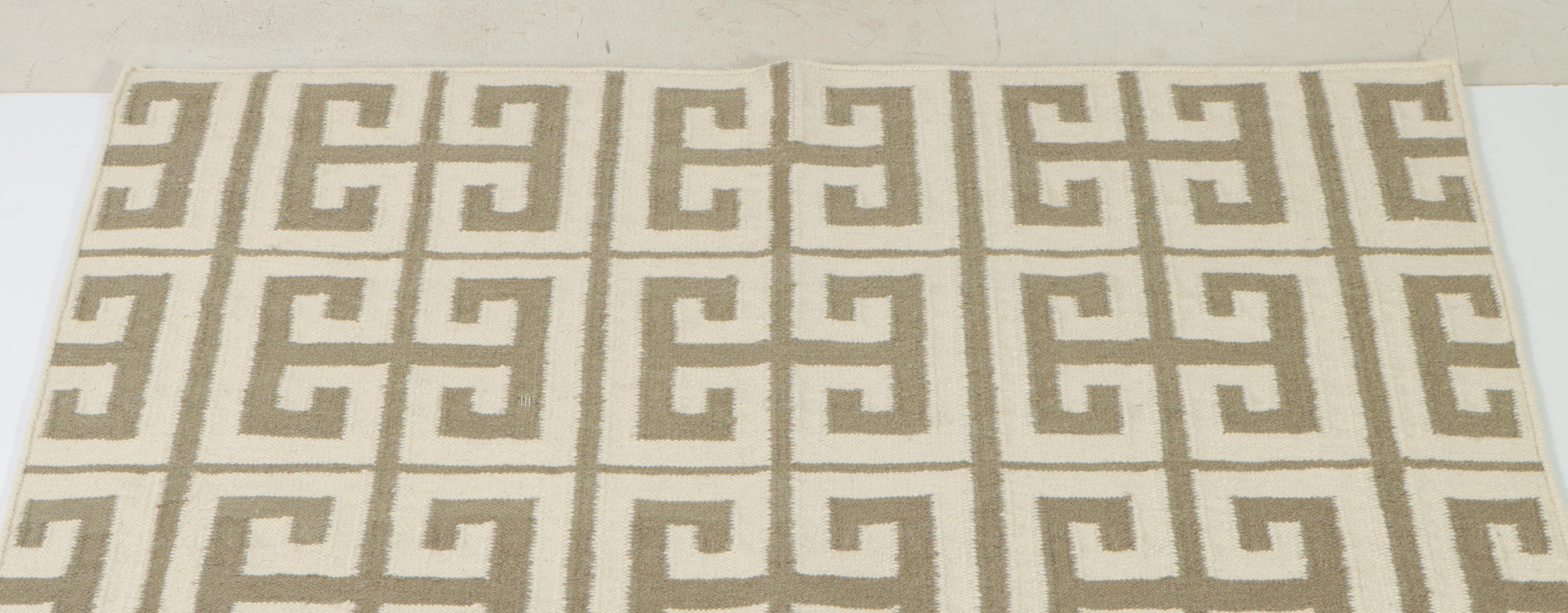 4'11 x 7'11 Handwoven The Rug Gallery Indian Dhurrie Area Rug