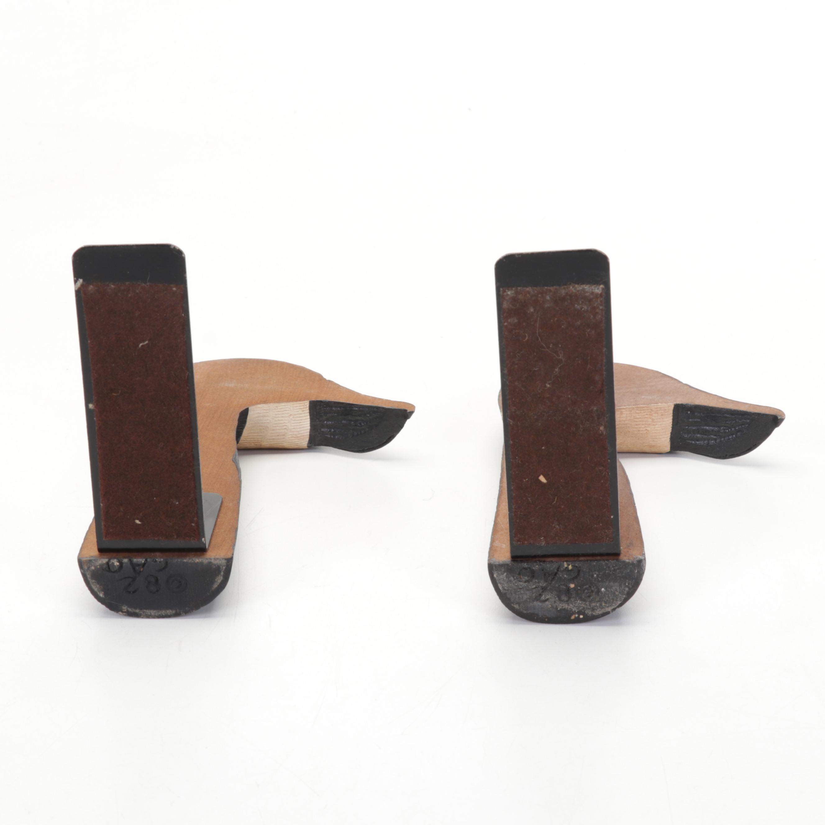 Bouillotte Candlestick Table Lamp With Bursley Ware Dishes, Decoy and Bookends