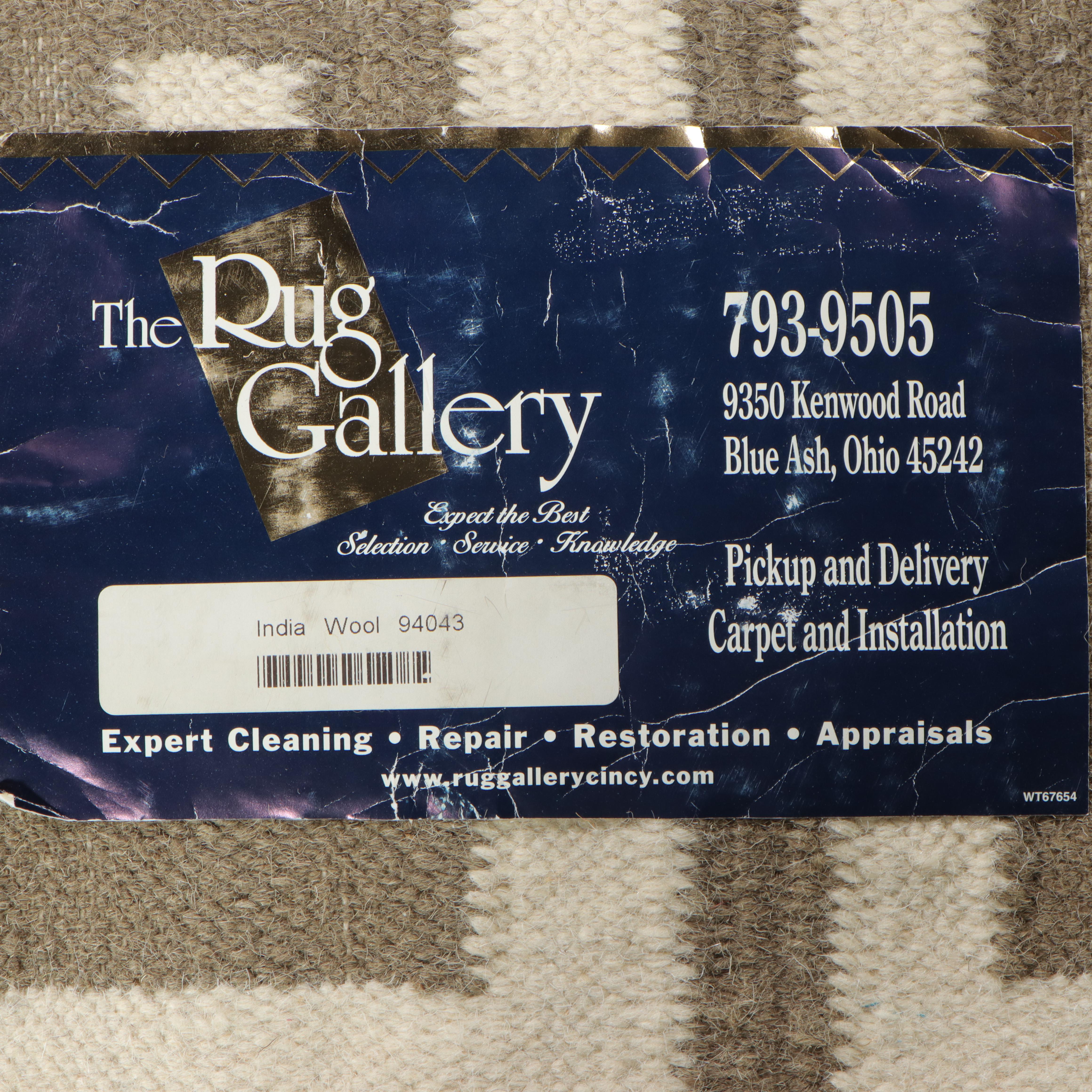 4'11 x 7'11 Handwoven The Rug Gallery Indian Dhurrie Area Rug