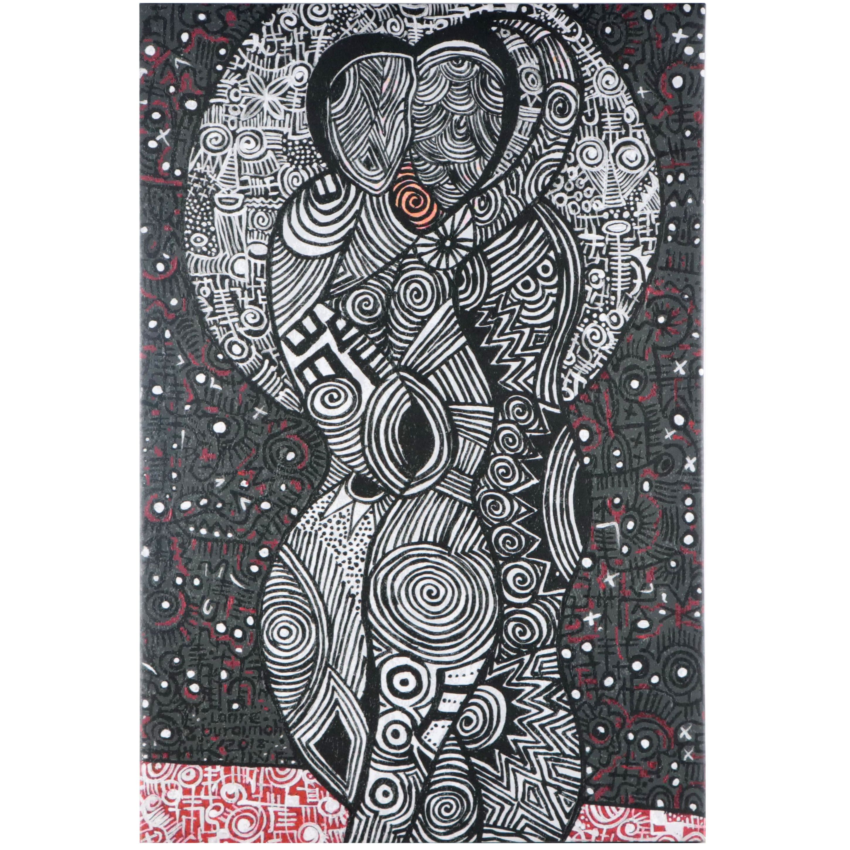 Lanre Buraimoh Giclée "The Kiss," 2023