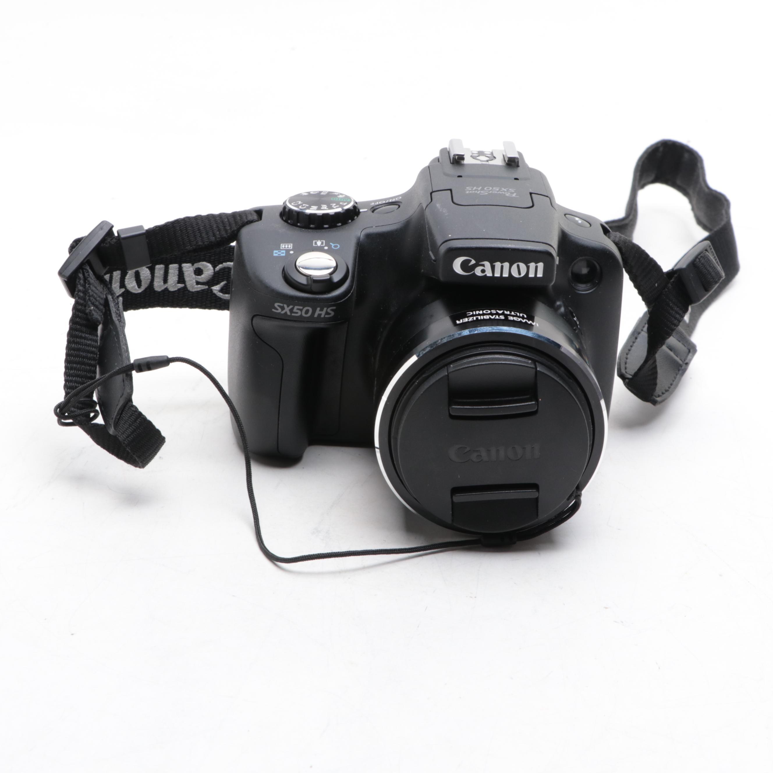 Canon PowerShot SX50 HS Digital Camera With Case and 16GB SD Card