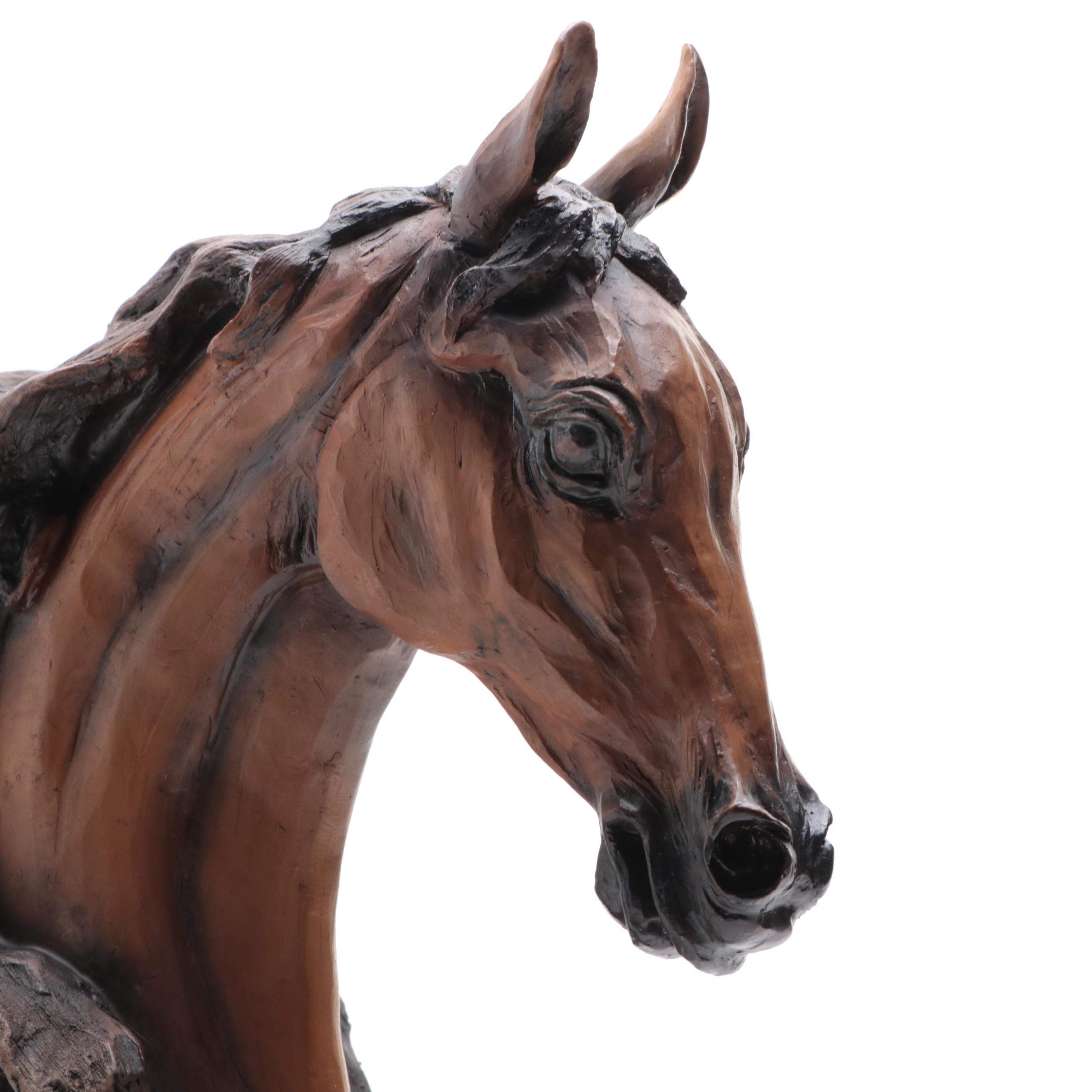 Cast Resin Arabian Horse Bust