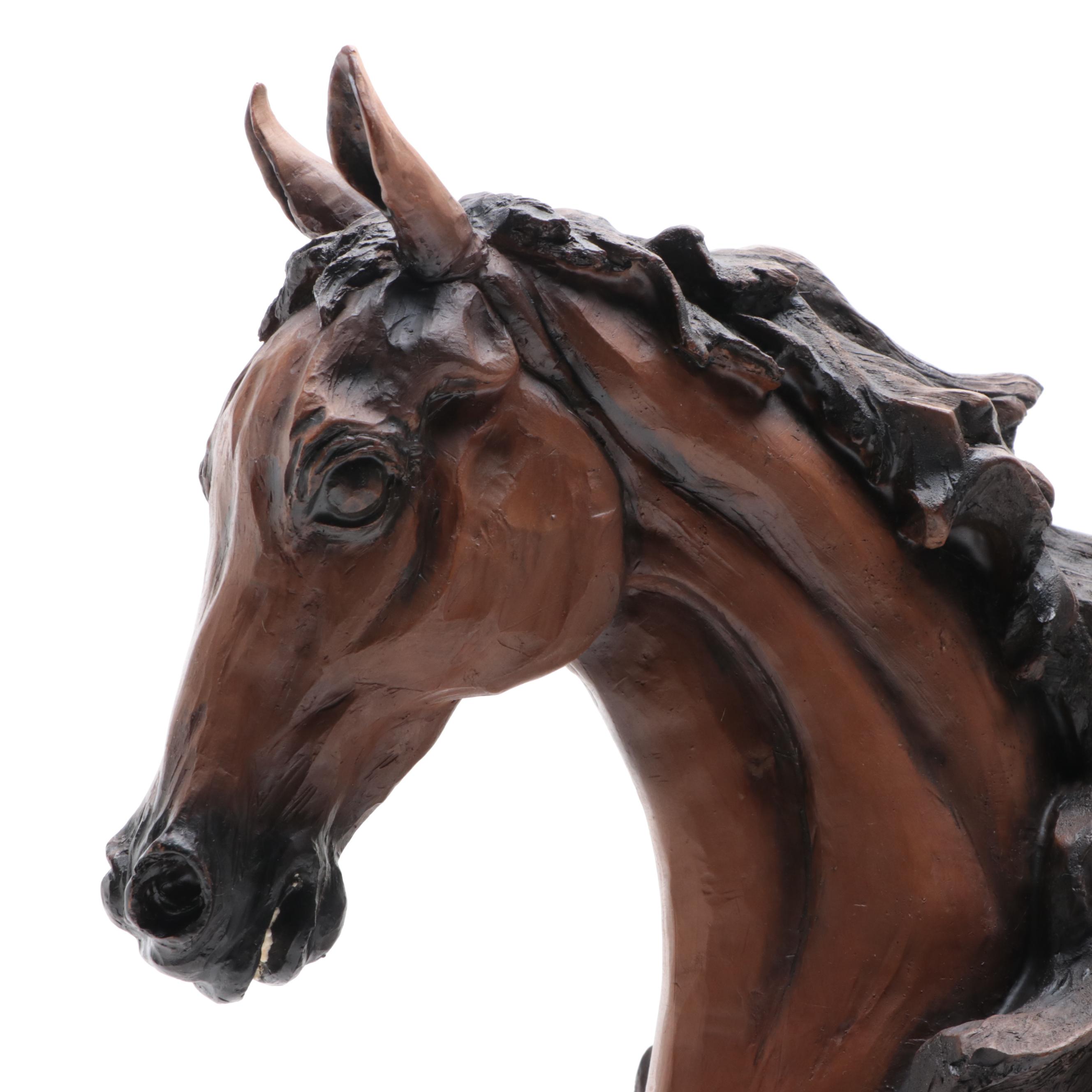 Cast Resin Arabian Horse Bust