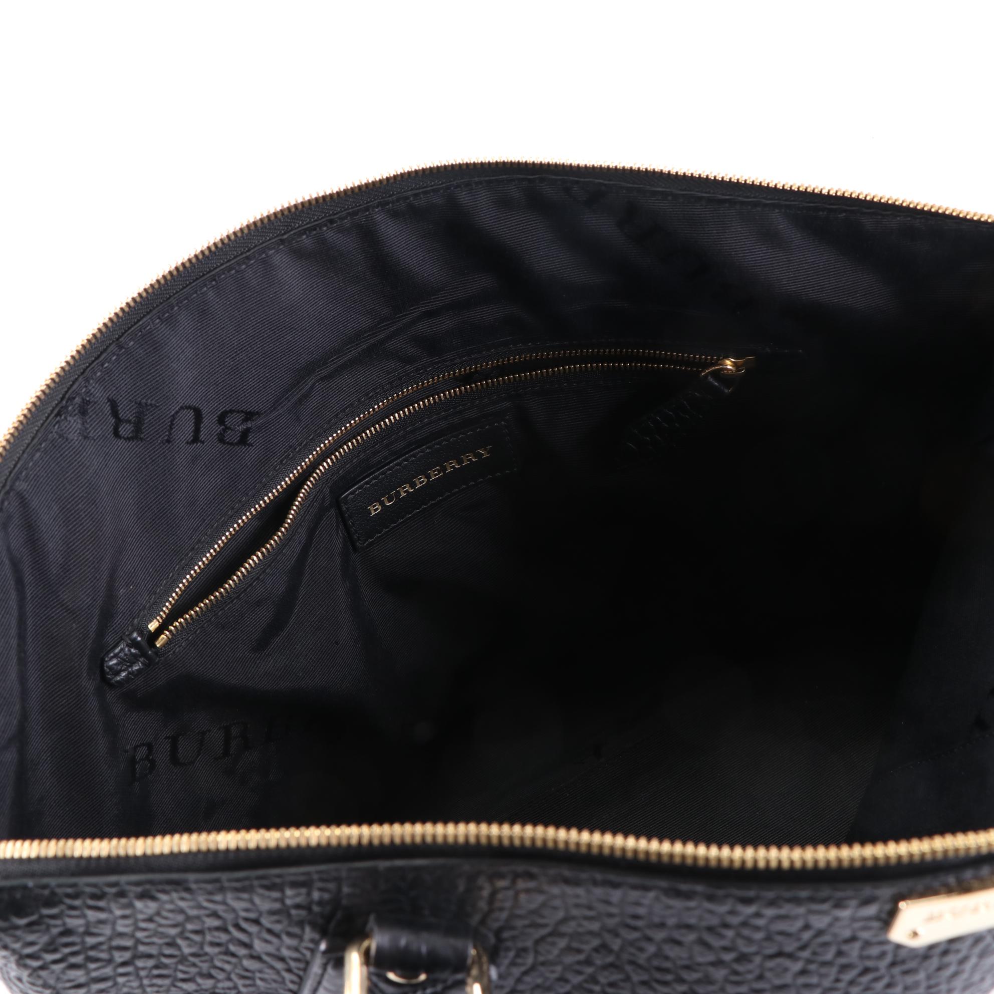 Burberry Welburn Shoulder Tote in Heritage Grained Leather