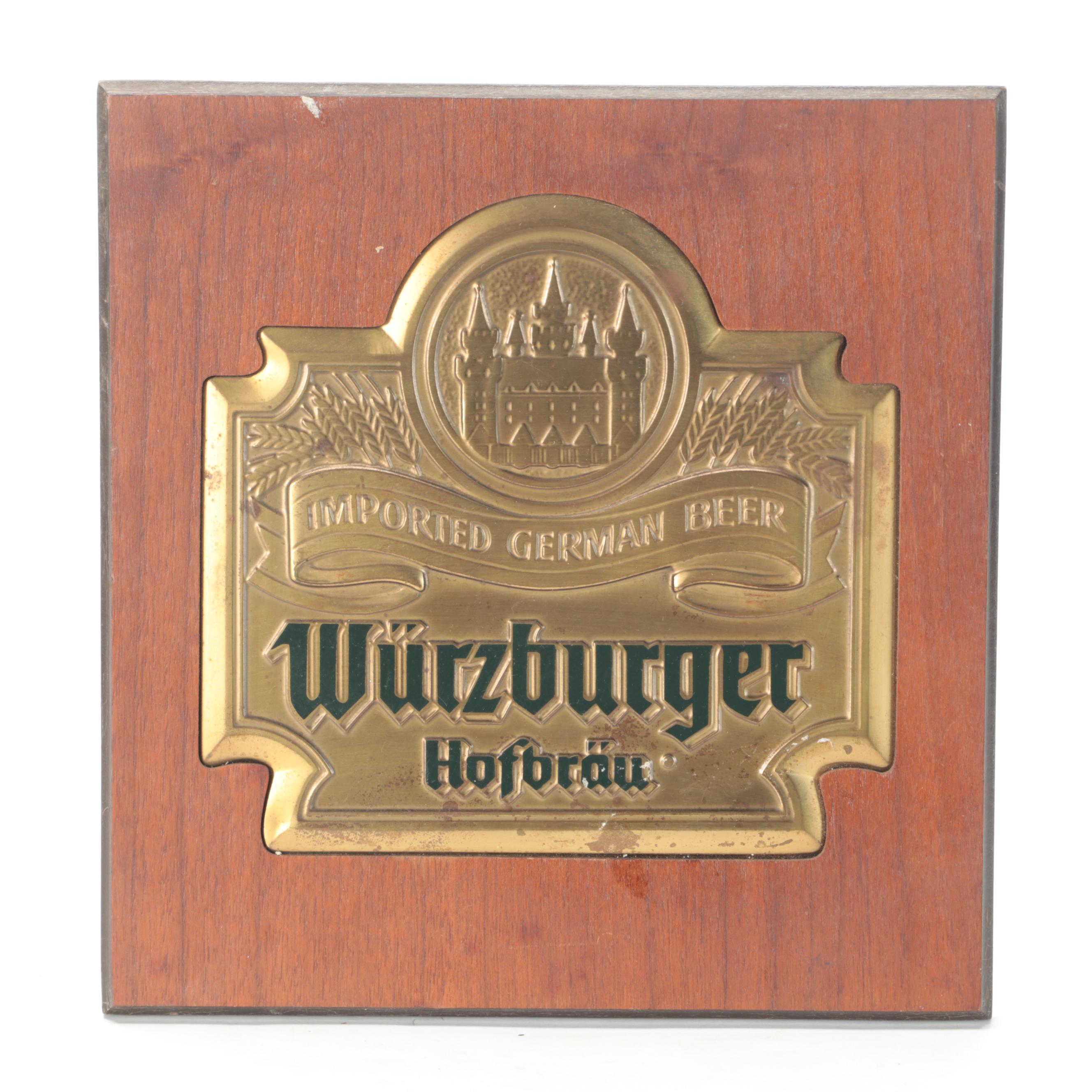 Würzburger Hofbräu, Carlsberg with Other Beer Advertising Signs and Banner