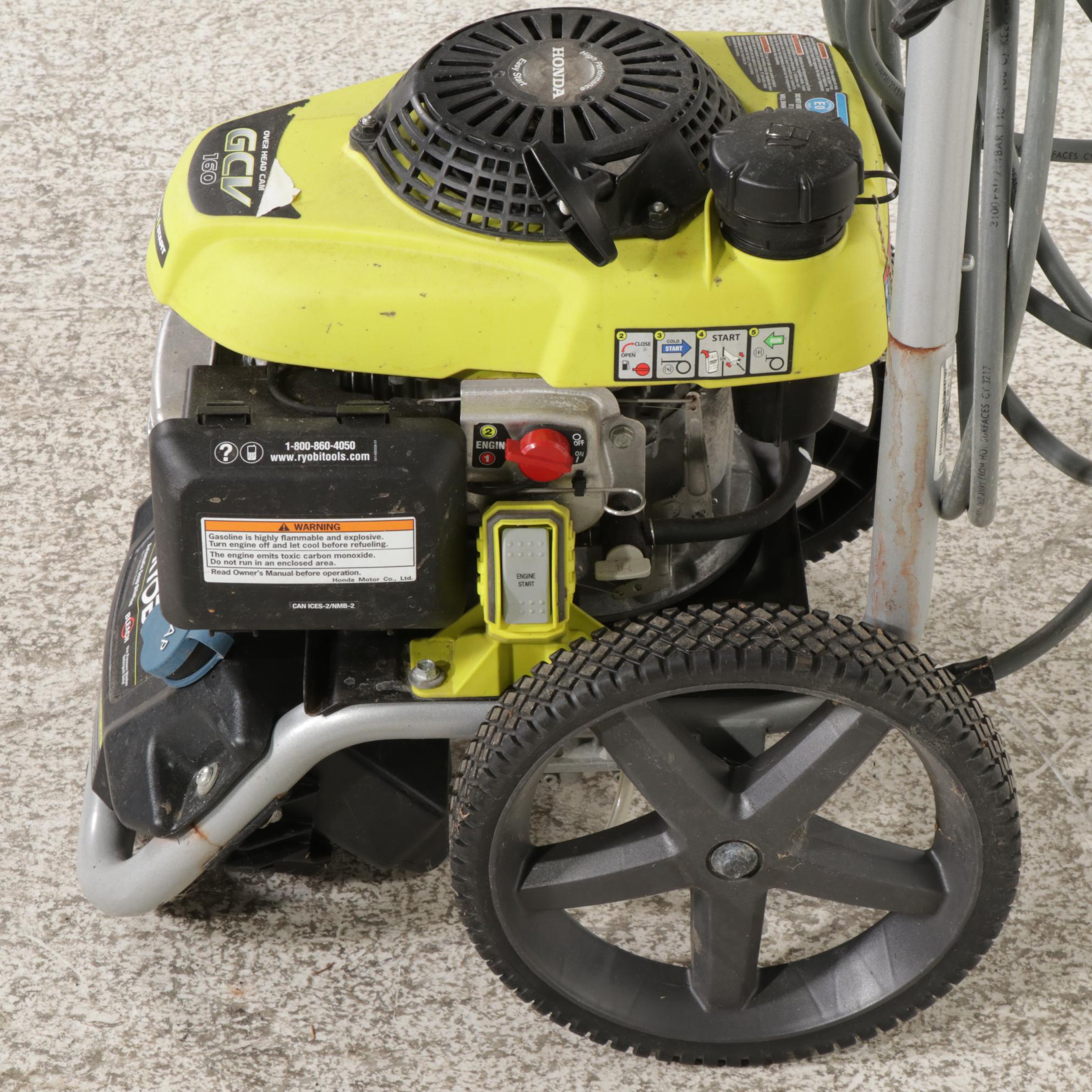 Ryobi 3000 PSI Electric Start 2.3 GPM Honda GCV160 Gas Power Pressure Washer