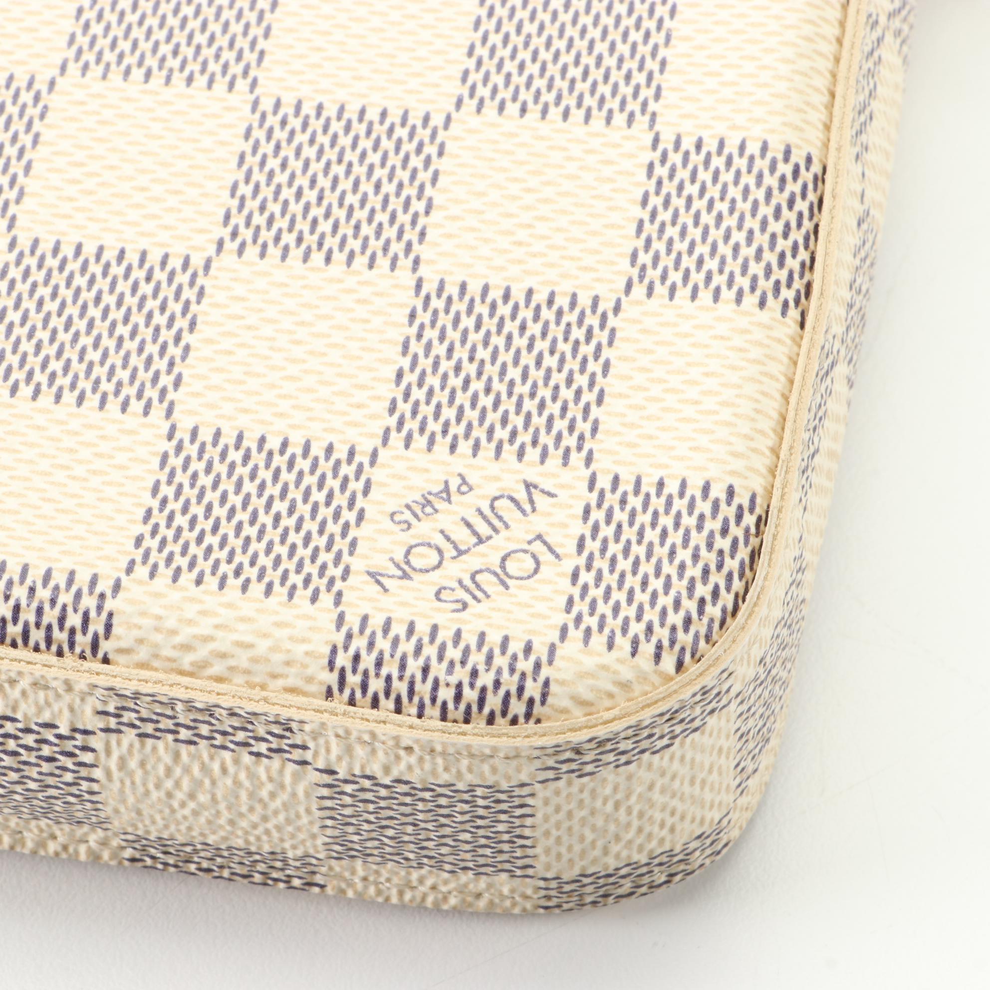 Louis Vuitton Félicie Pochette in Damier Azur Canvas