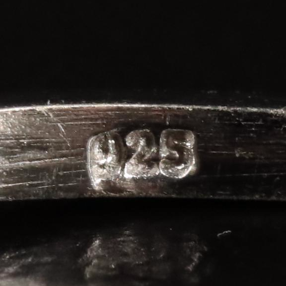 Sterling Sapphire Solitaire Ring