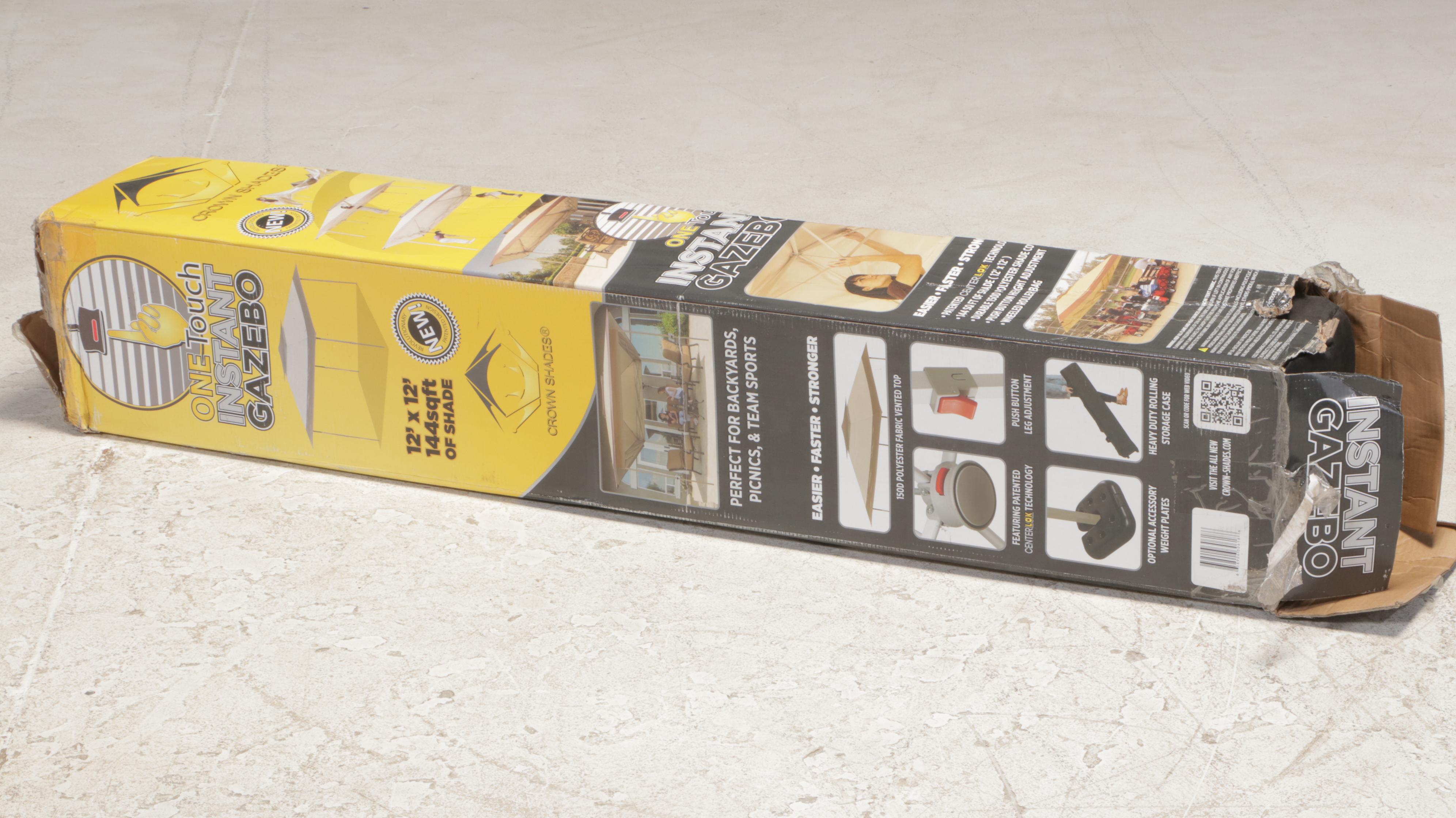 Crown Shades Megashade 12' x 12' One Touch Instant Gazebo Canopy