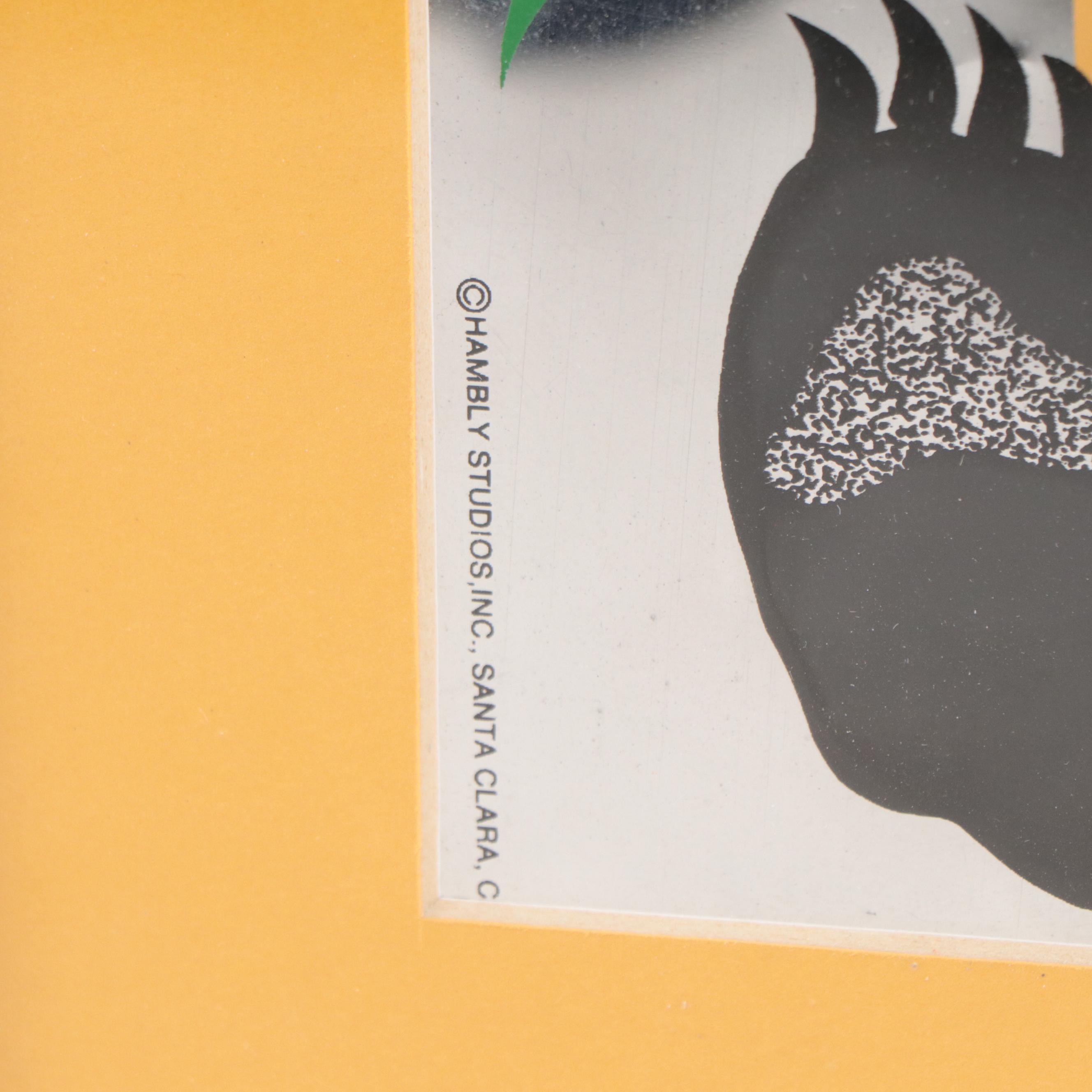 Serigraph of Panda In Bamboo