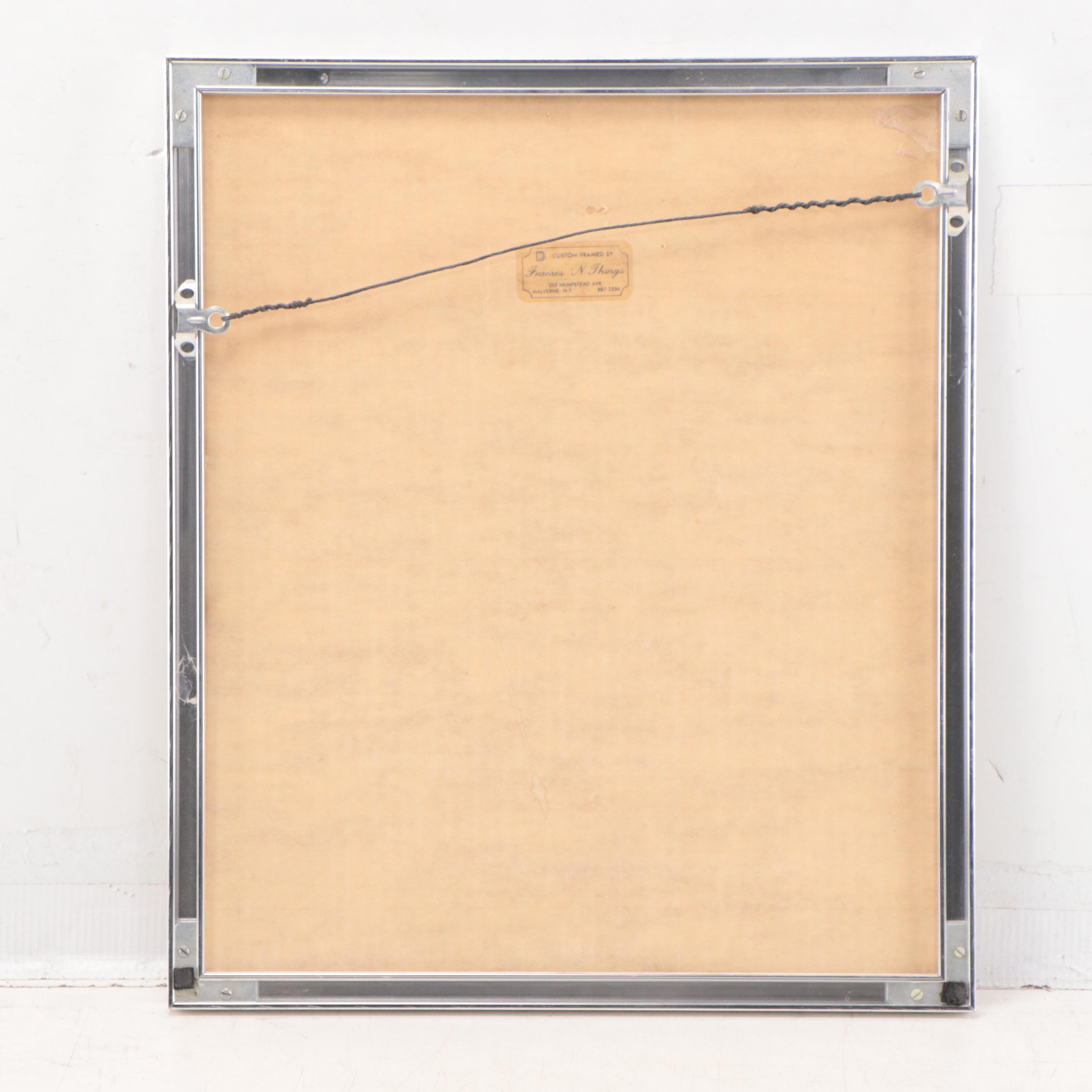 Serigraph of Panda In Bamboo