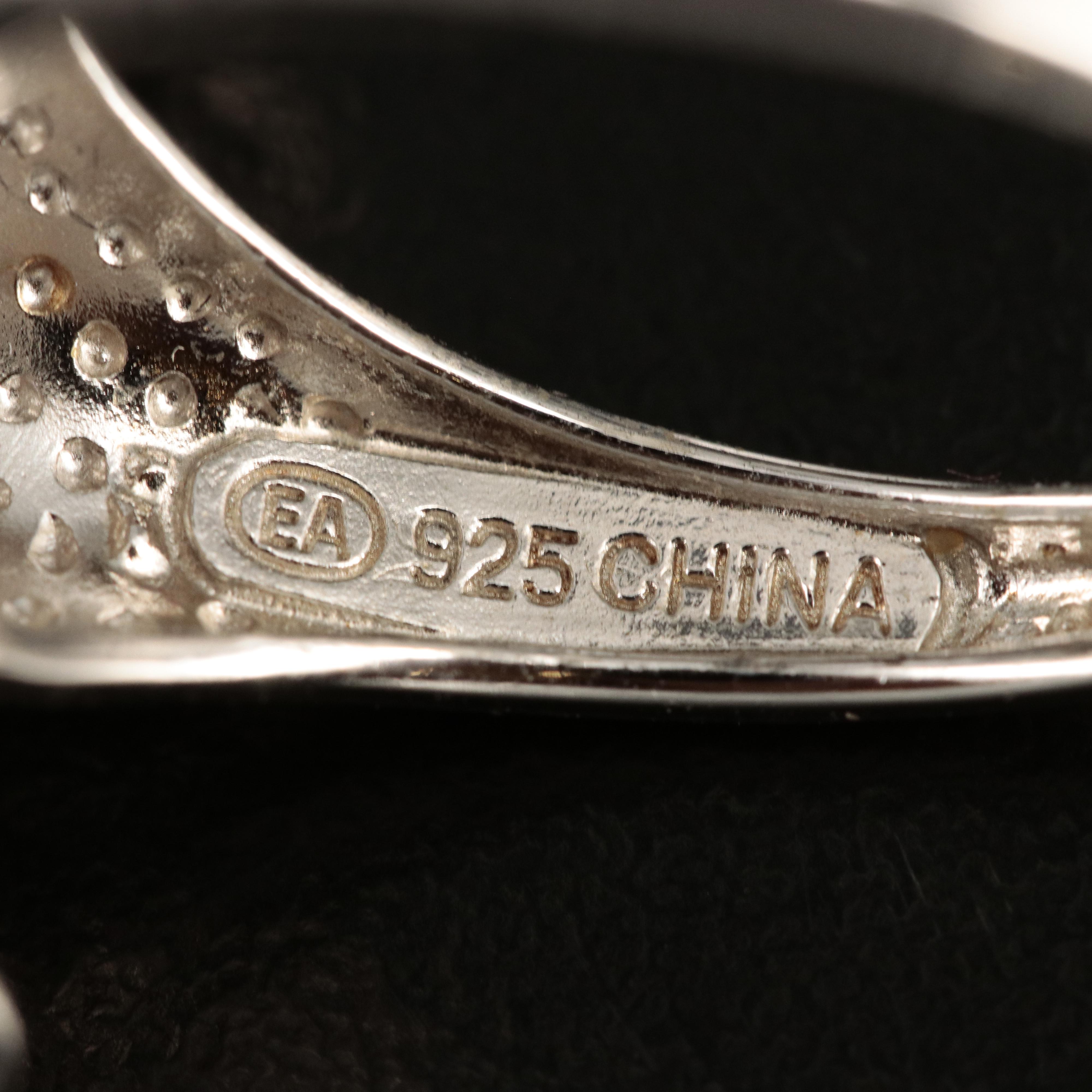 Sterling Amethyst Elephant Ring