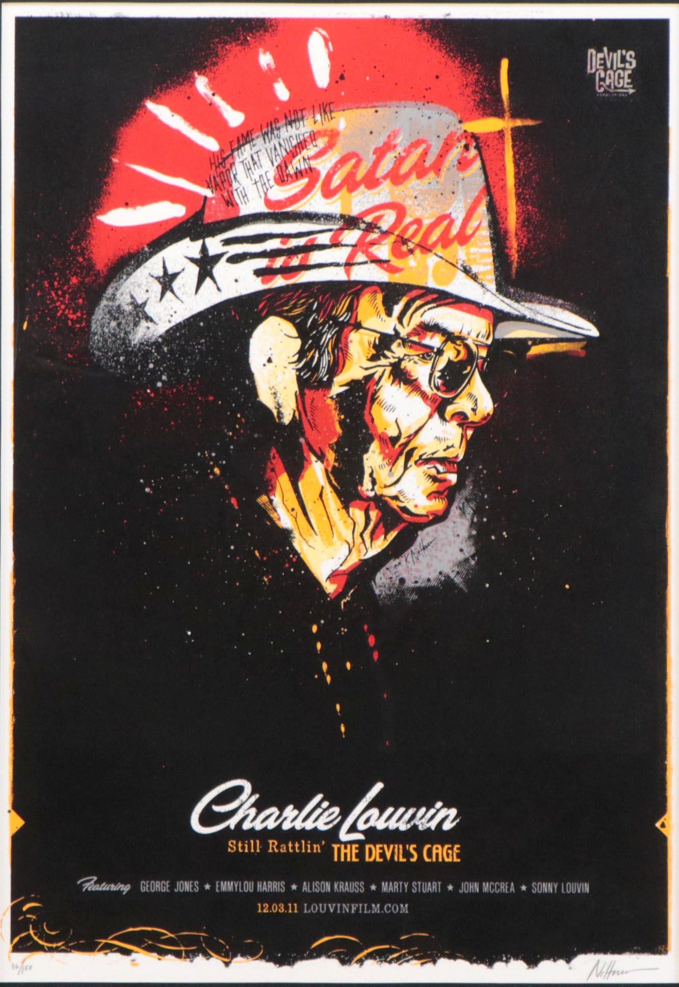 Keith Nelter Serigraph Poster "Charlie Louvin"
