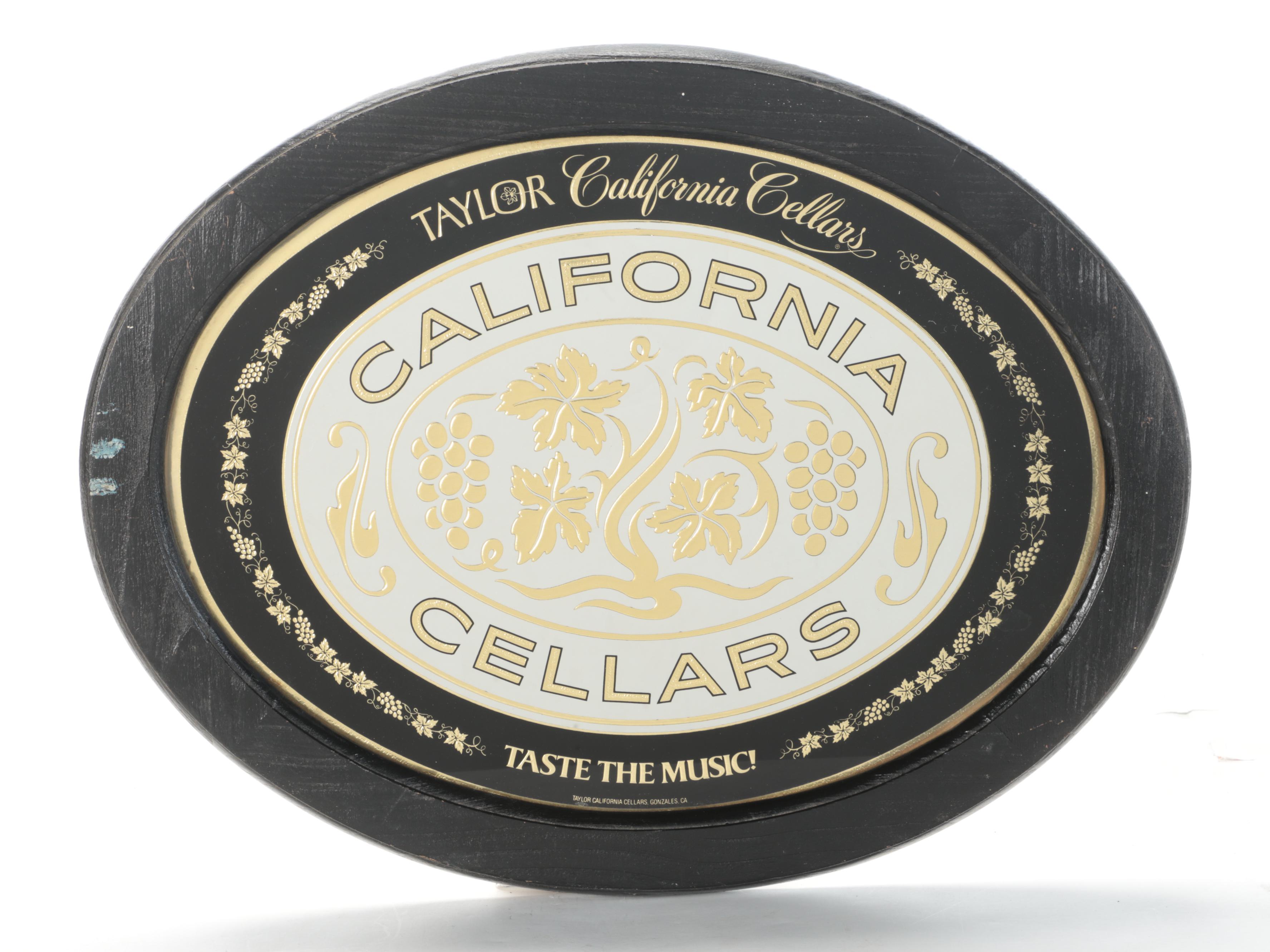 Taittinger, Taylor California Cellars, Budweiser With Other Wine and Beer Signs