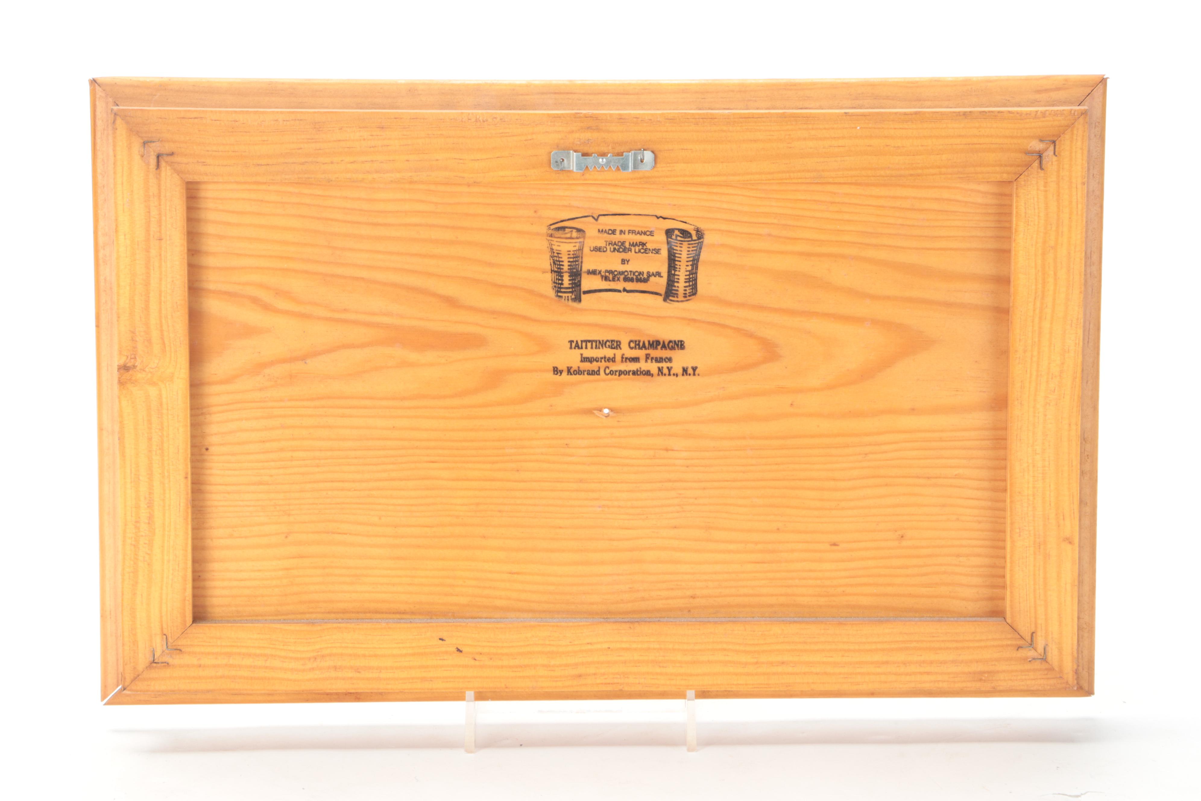 Taittinger, Taylor California Cellars, Budweiser With Other Wine and Beer Signs