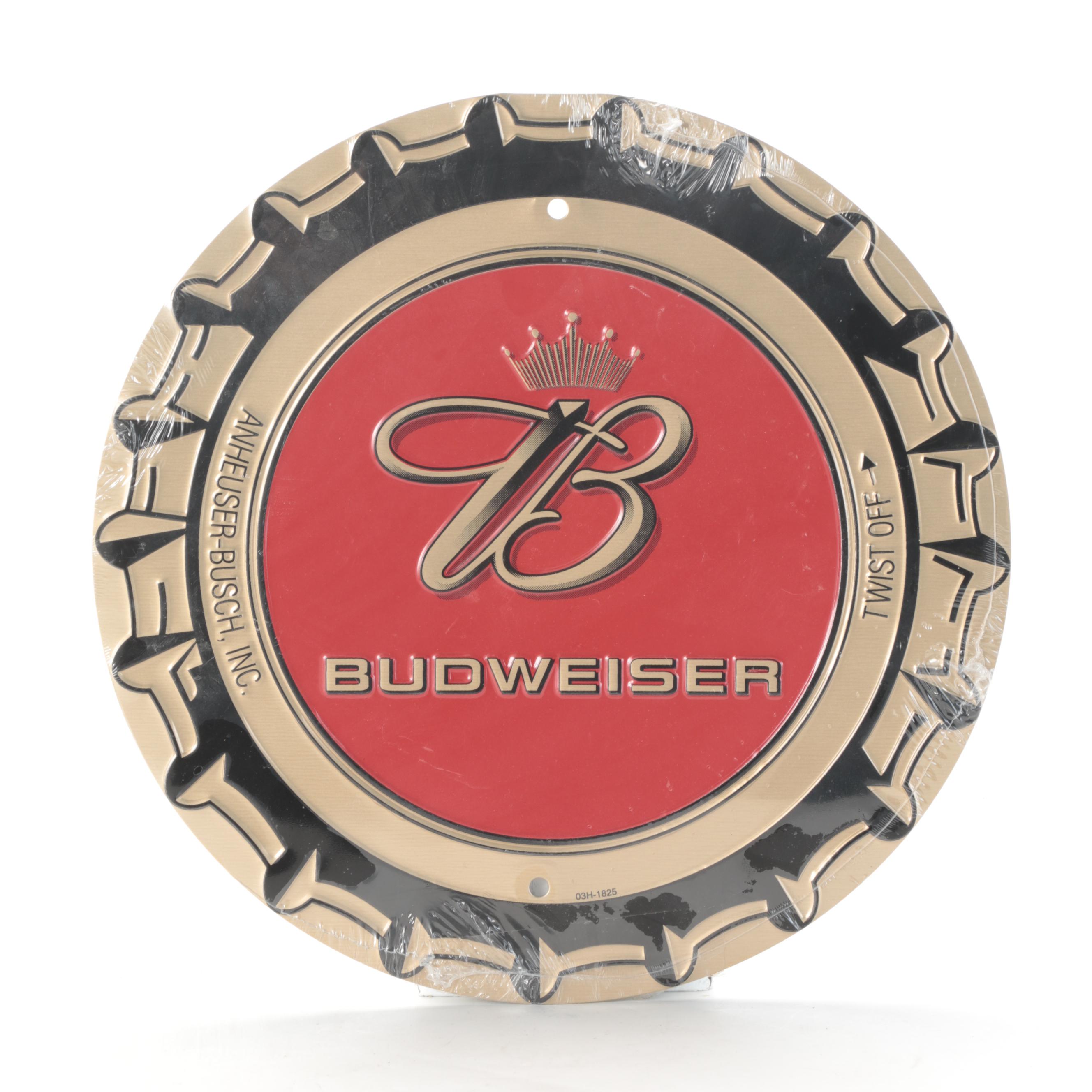 Taittinger, Taylor California Cellars, Budweiser With Other Wine and Beer Signs