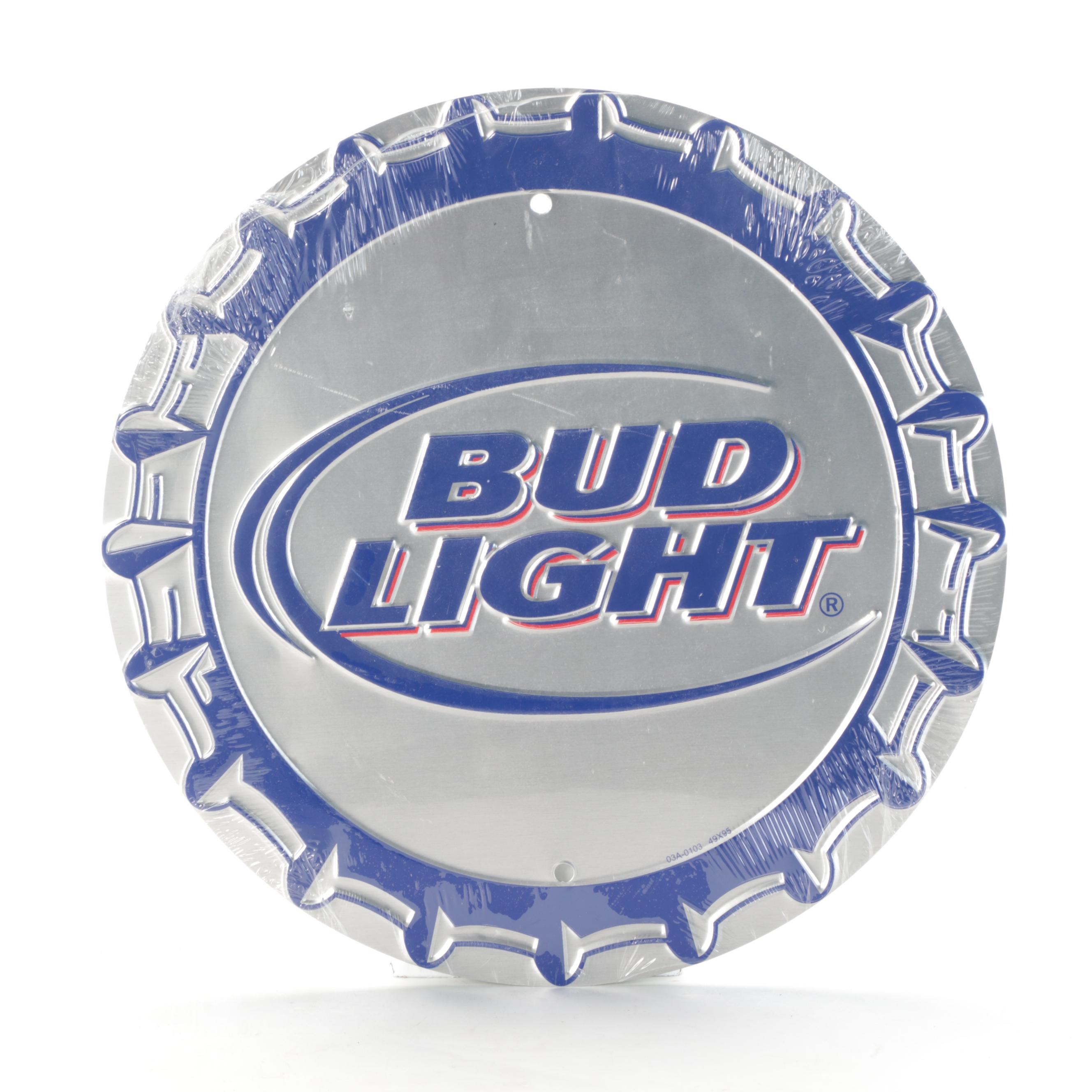 Taittinger, Taylor California Cellars, Budweiser With Other Wine and Beer Signs