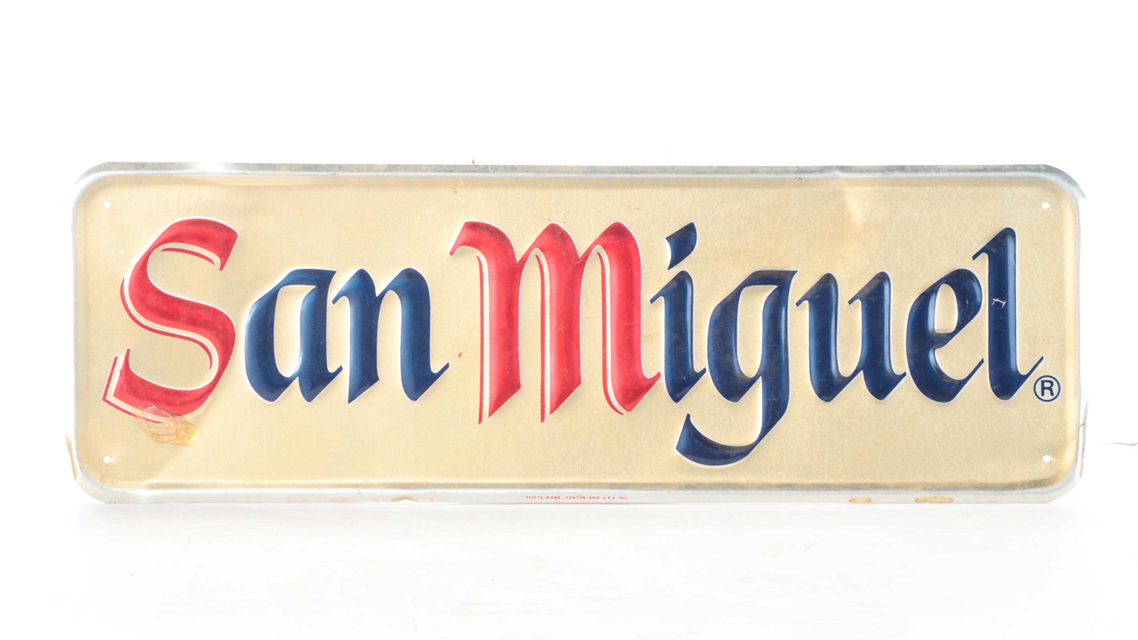 Taittinger, Taylor California Cellars, Budweiser With Other Wine and Beer Signs