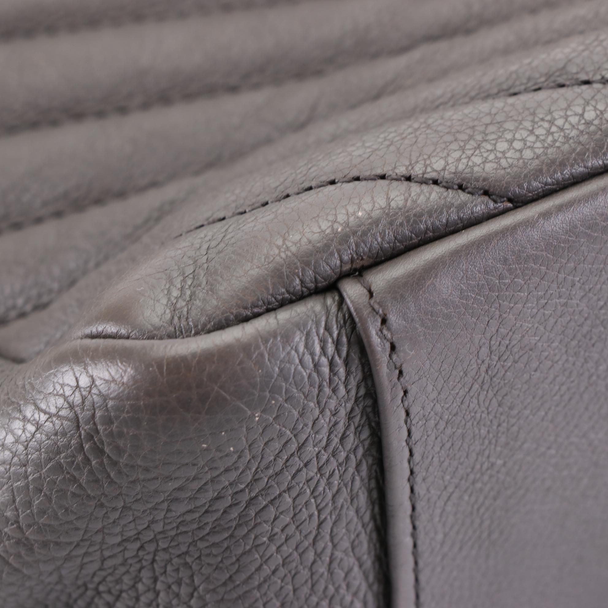 Saint Laurent Large Classic Monogram College Bag in Chevron Matelassé Leather