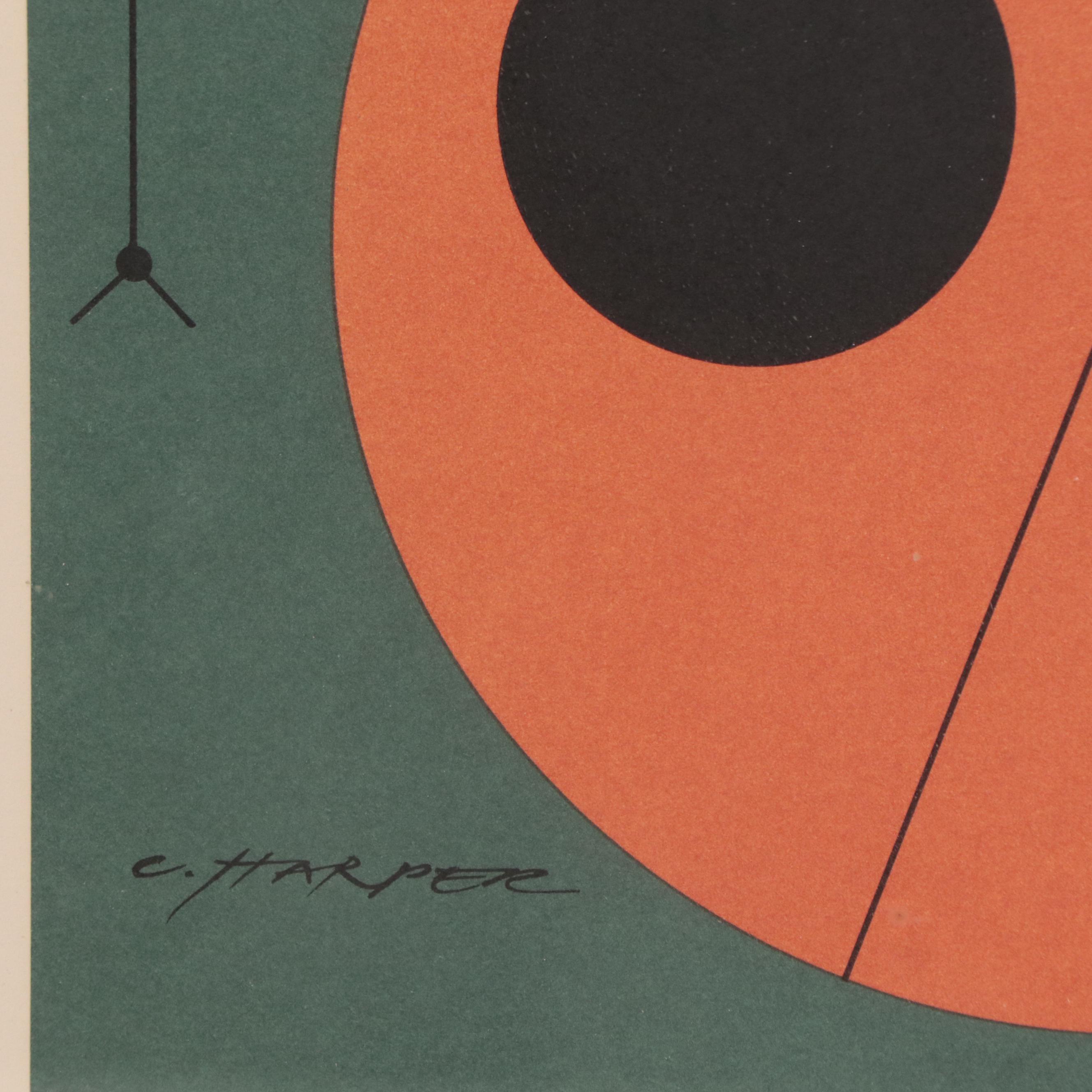 Charley Harper Lithograph "Ladybug"