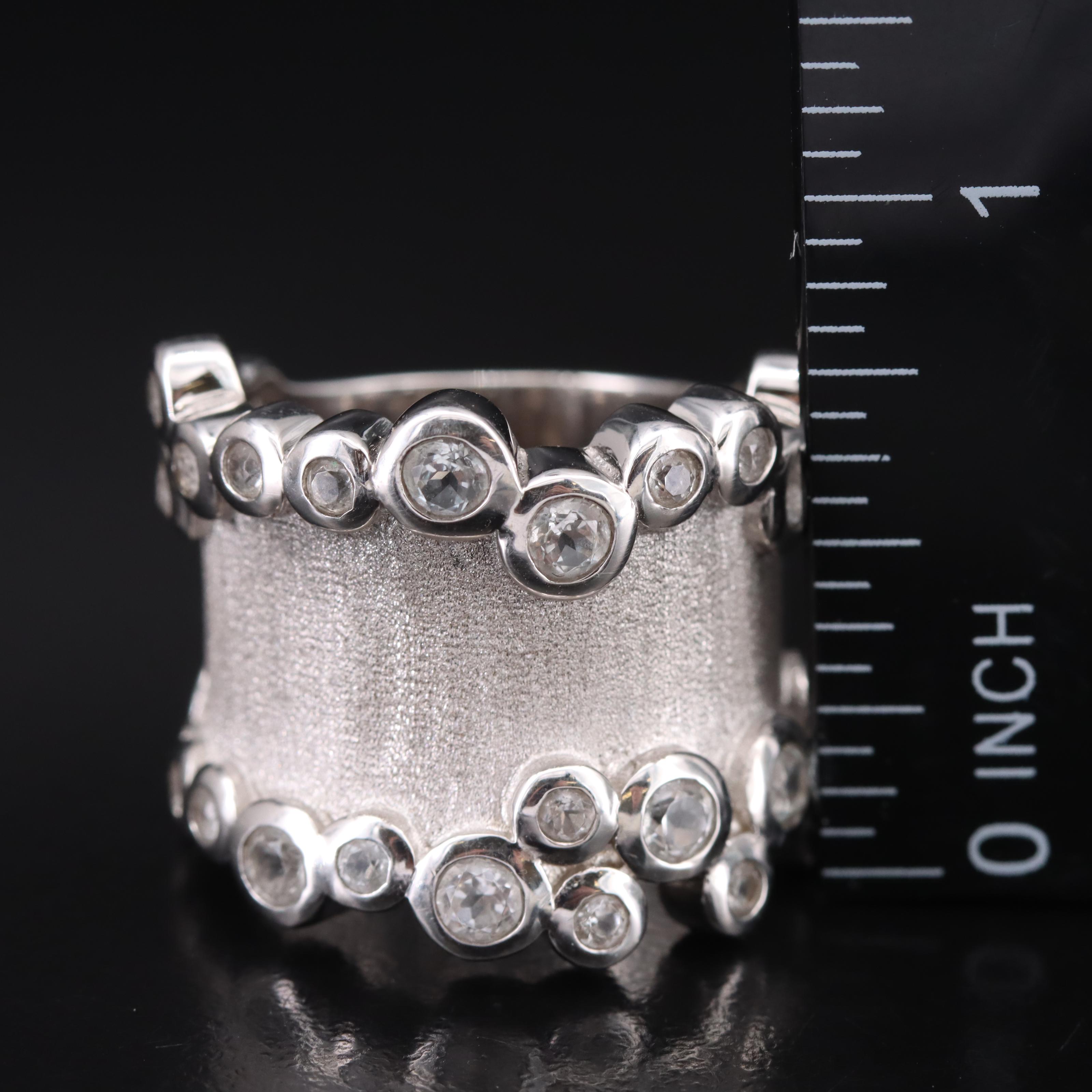 Sterling Ring Collection Including Topaz and Amethyst