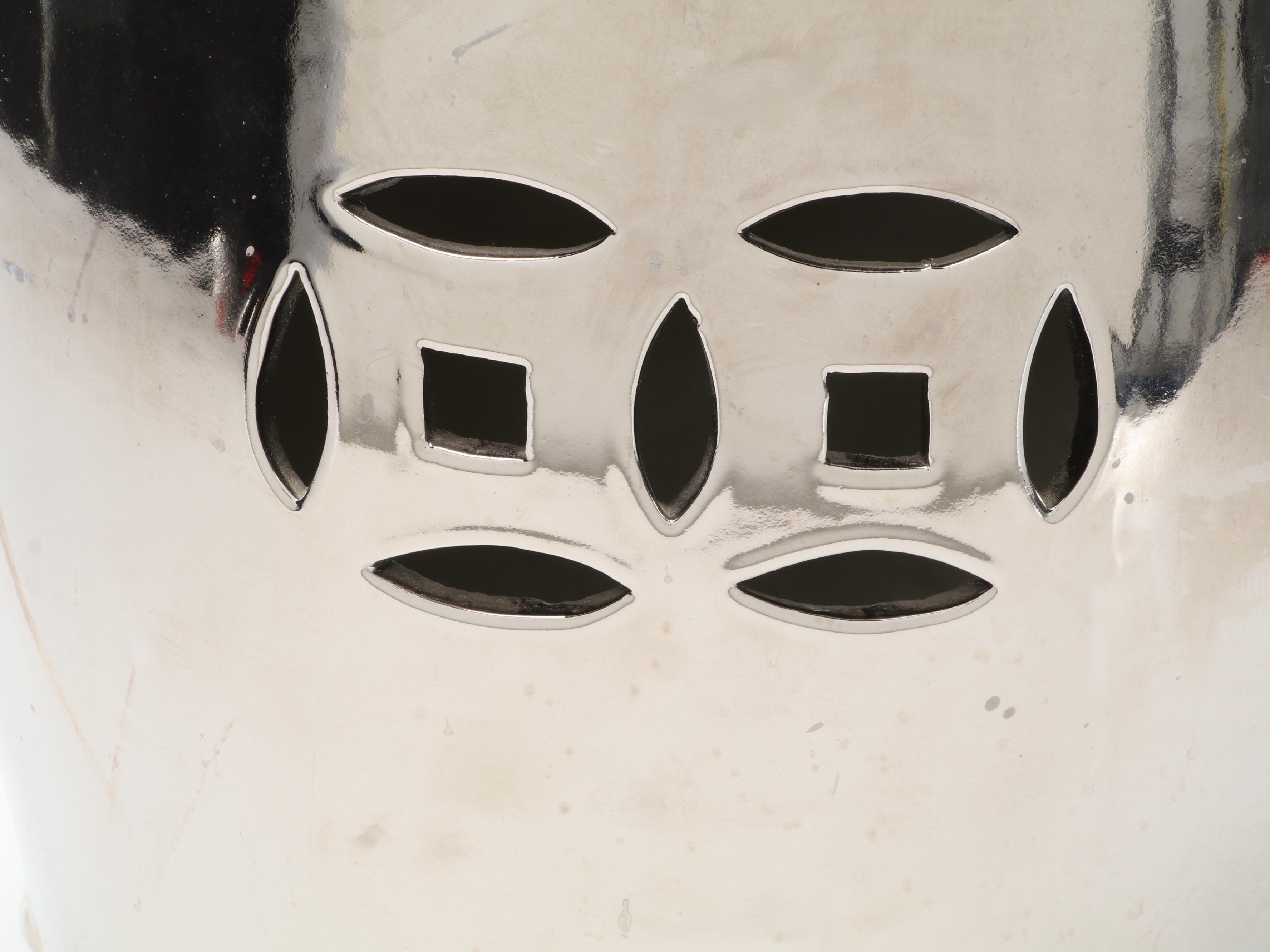 Chinese Style Metallic Glazed Ceramic Garden Stool