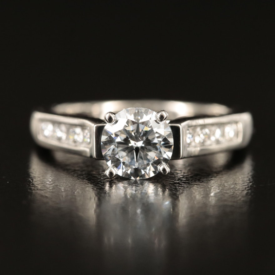 Platinum 1.25 CTW Lab Grown Diamond Ring