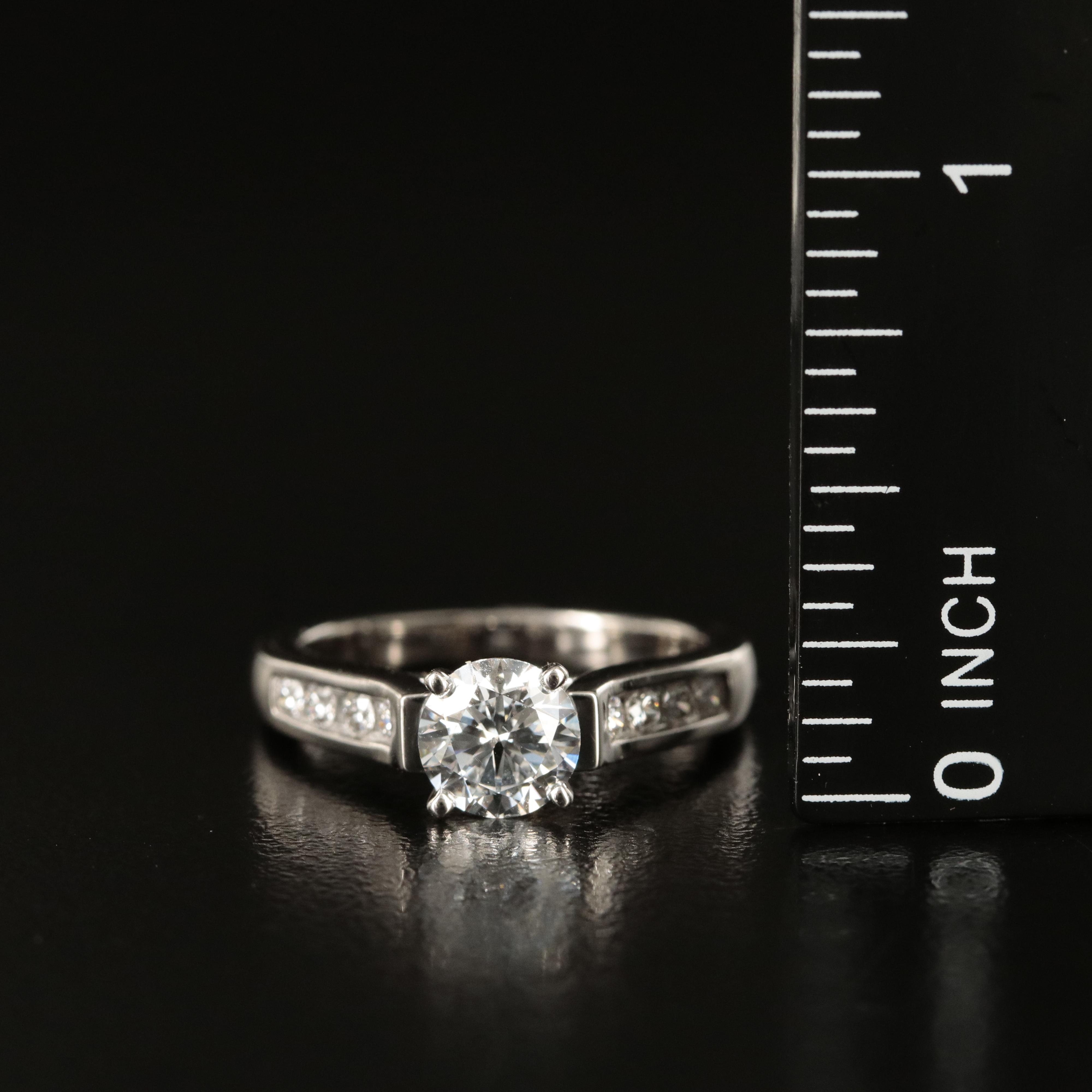 Platinum 1.25 CTW Lab Grown Diamond Ring