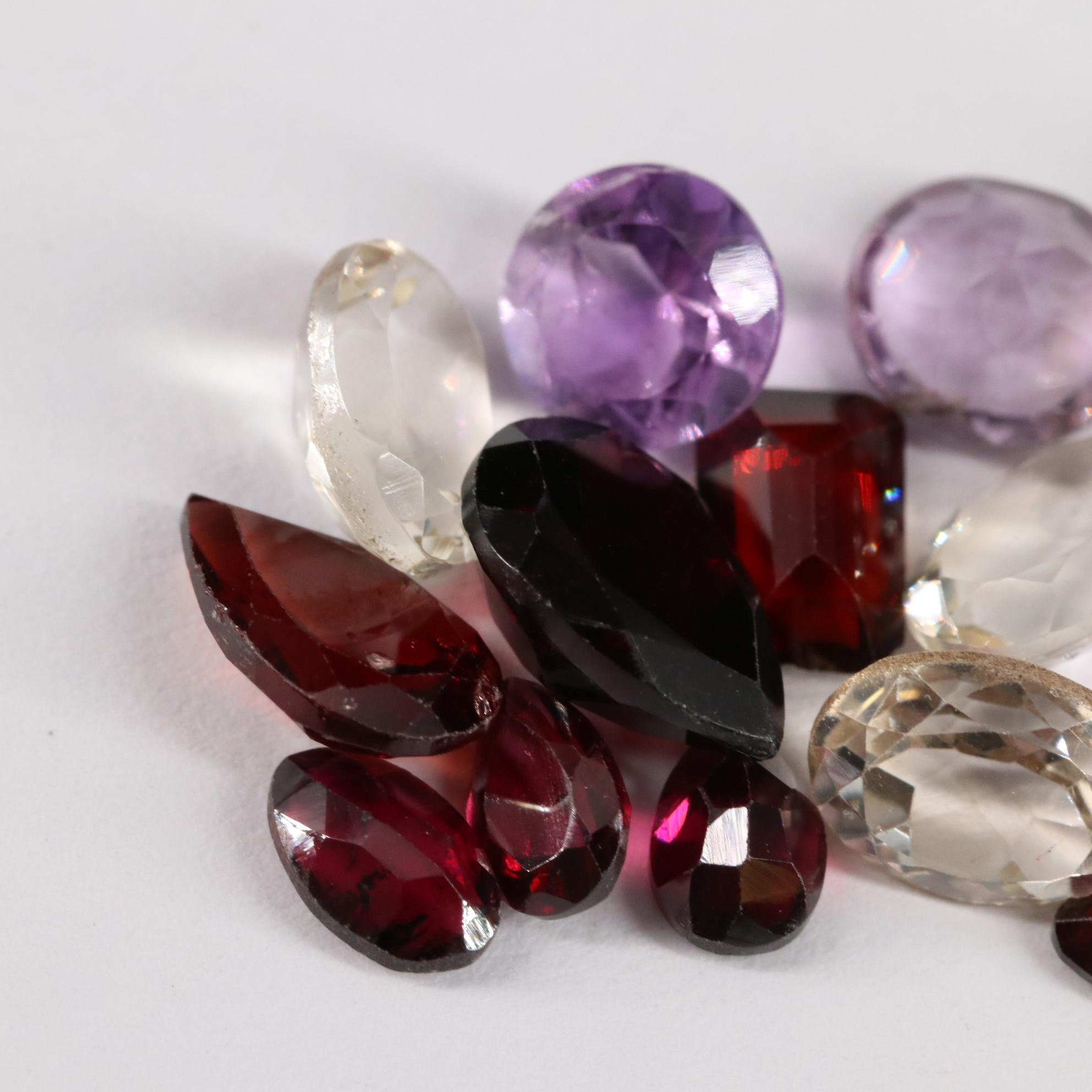 Loose 24.45 Garnet, Amethyst and Citrine Lot