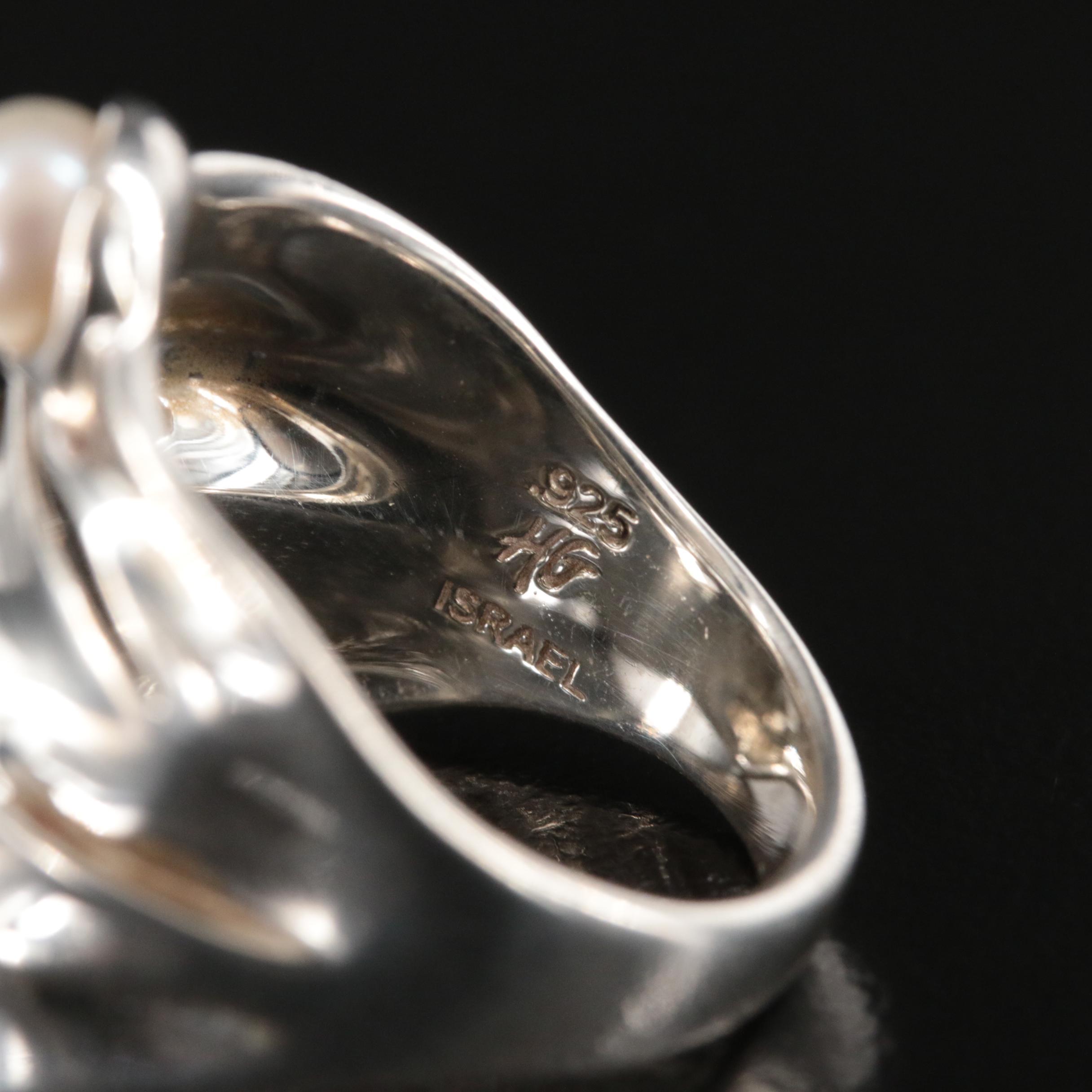 Sterling Pearl Ring