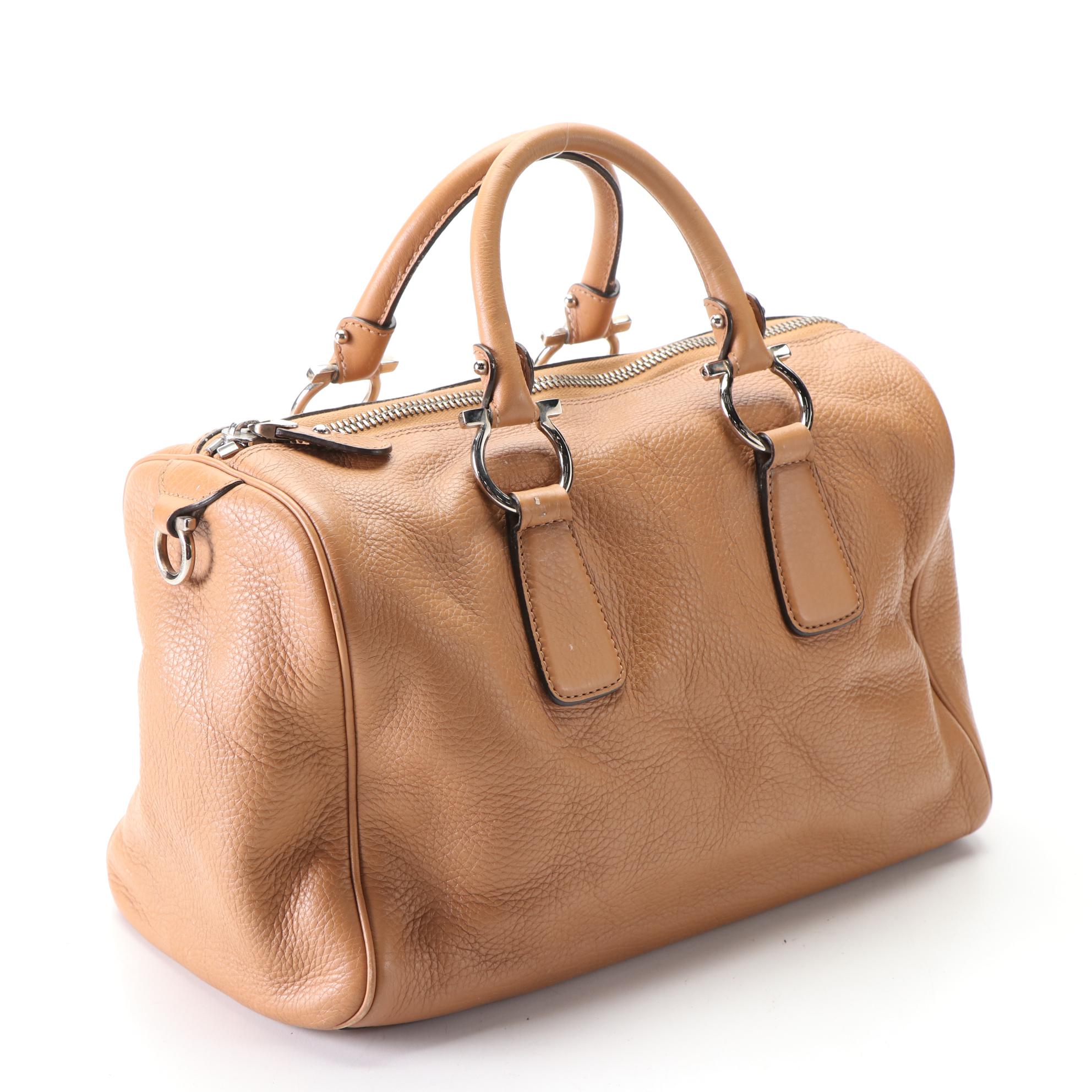 Salvatore Ferragamo Isabel Boston Bag in Leather