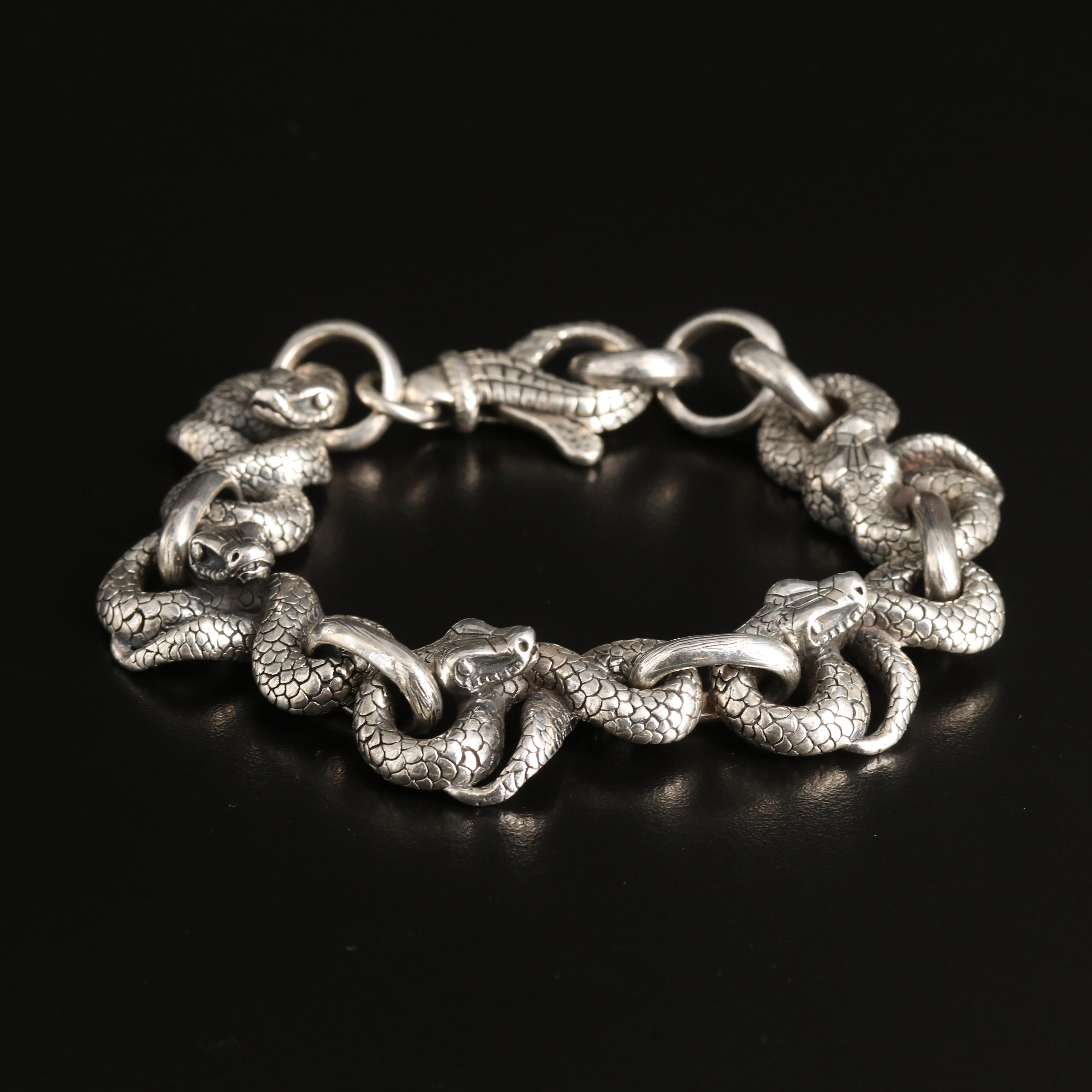 Sterling Snake Bracelet