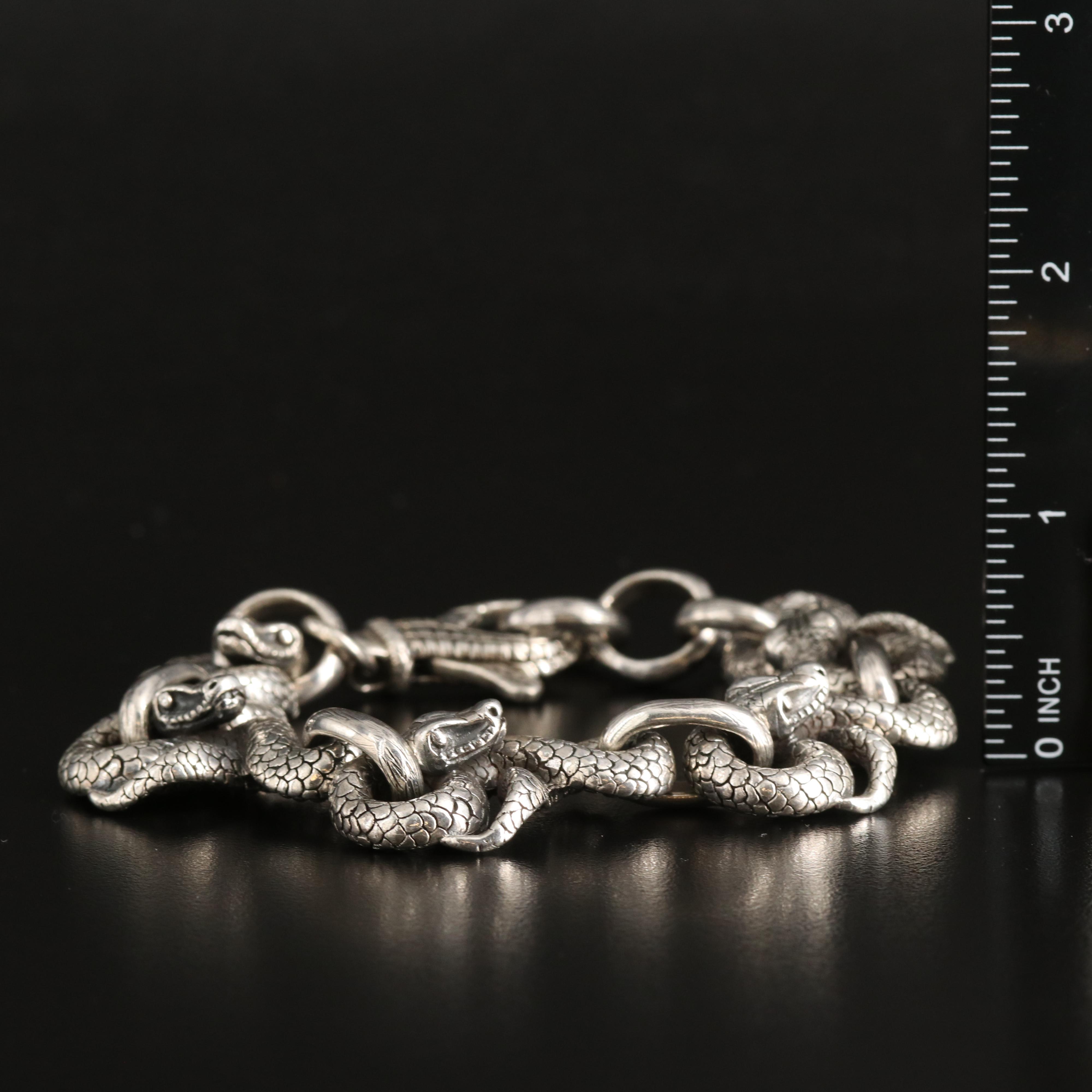 Sterling Snake Bracelet