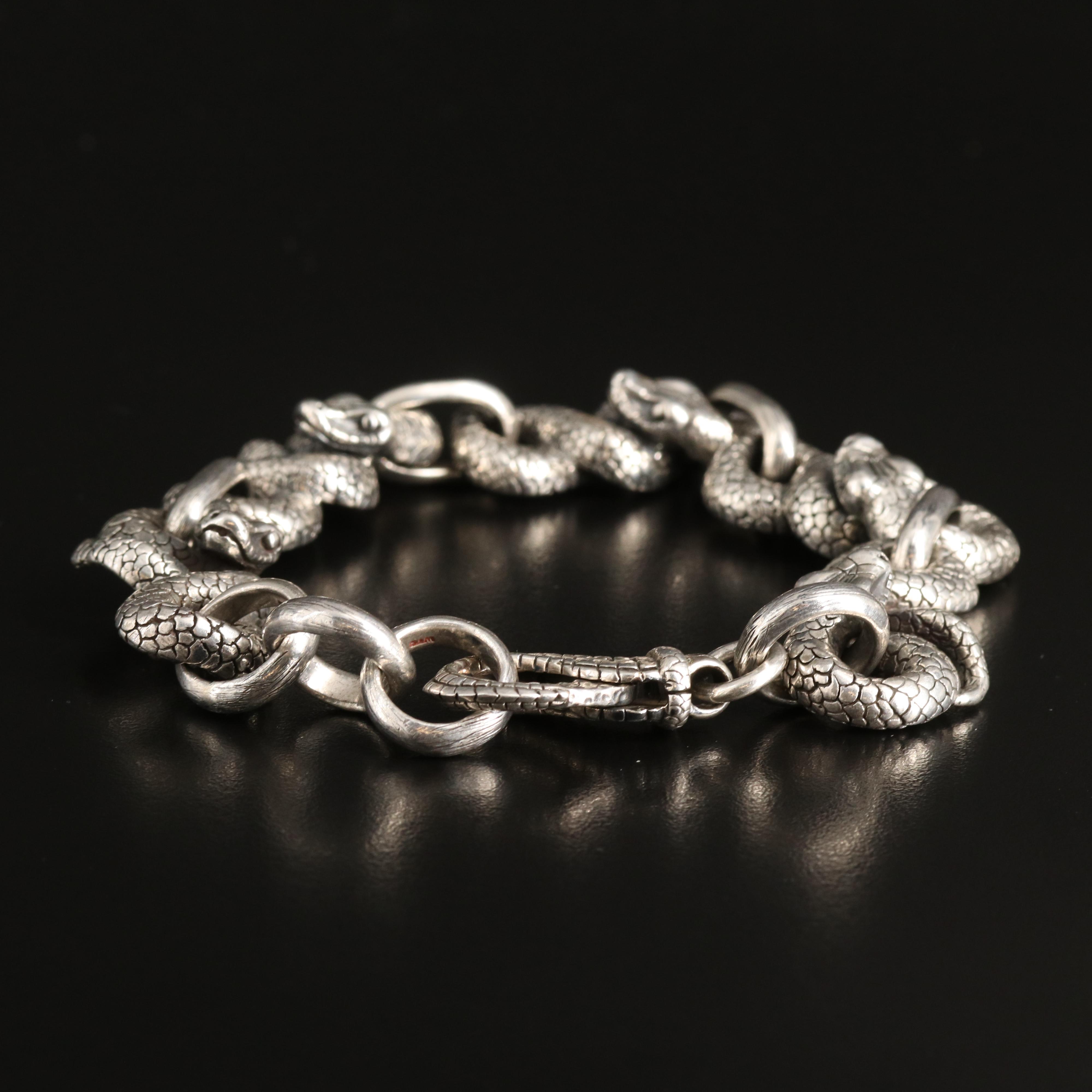 Sterling Snake Bracelet