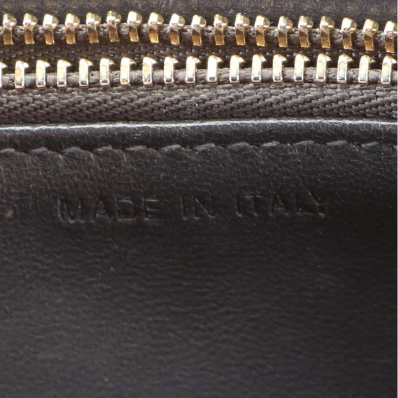 Christian Dior Wallet on Chain in Diorama Cannage Metallic Leather