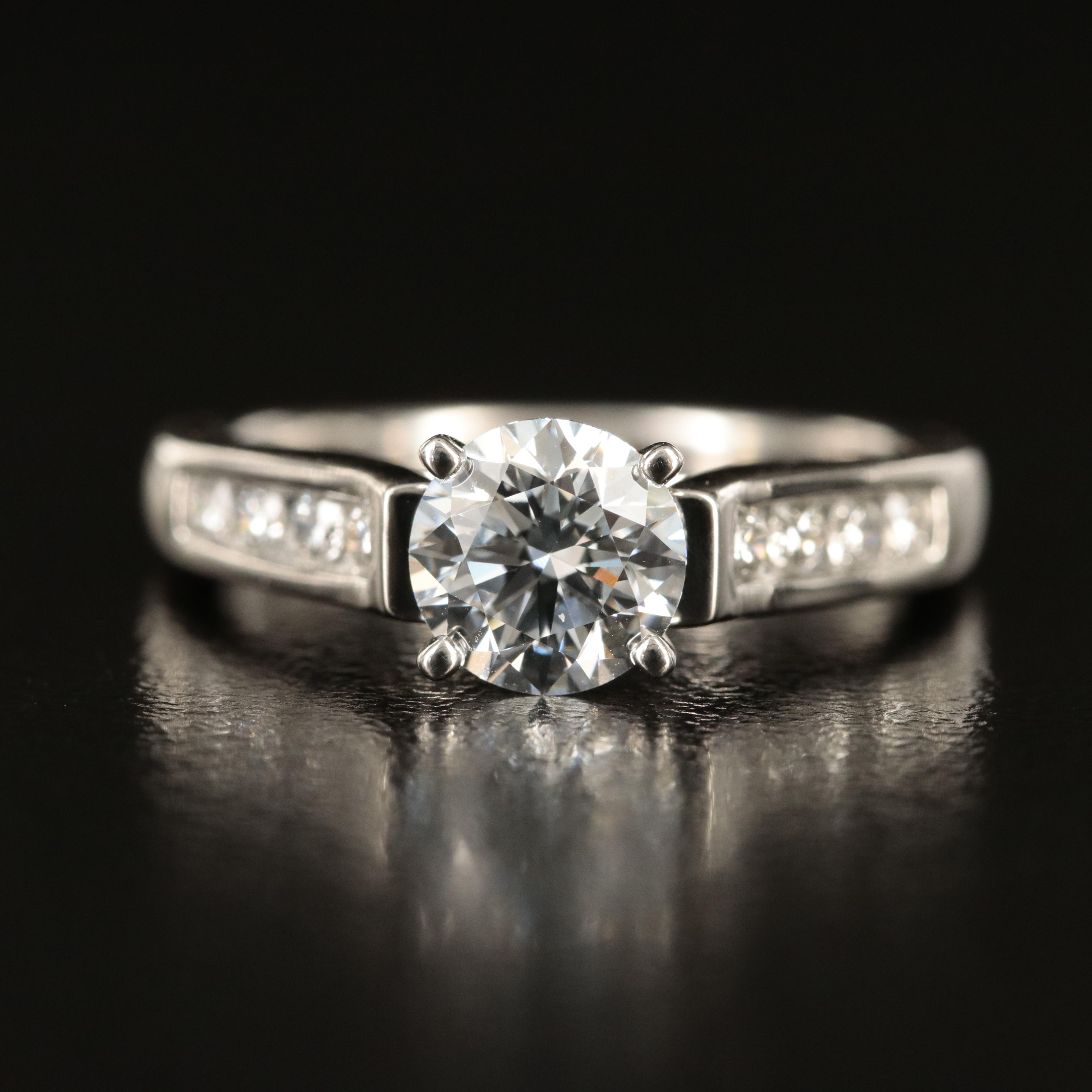Platinum 1.29 CTW Lab Grown Diamond Ring