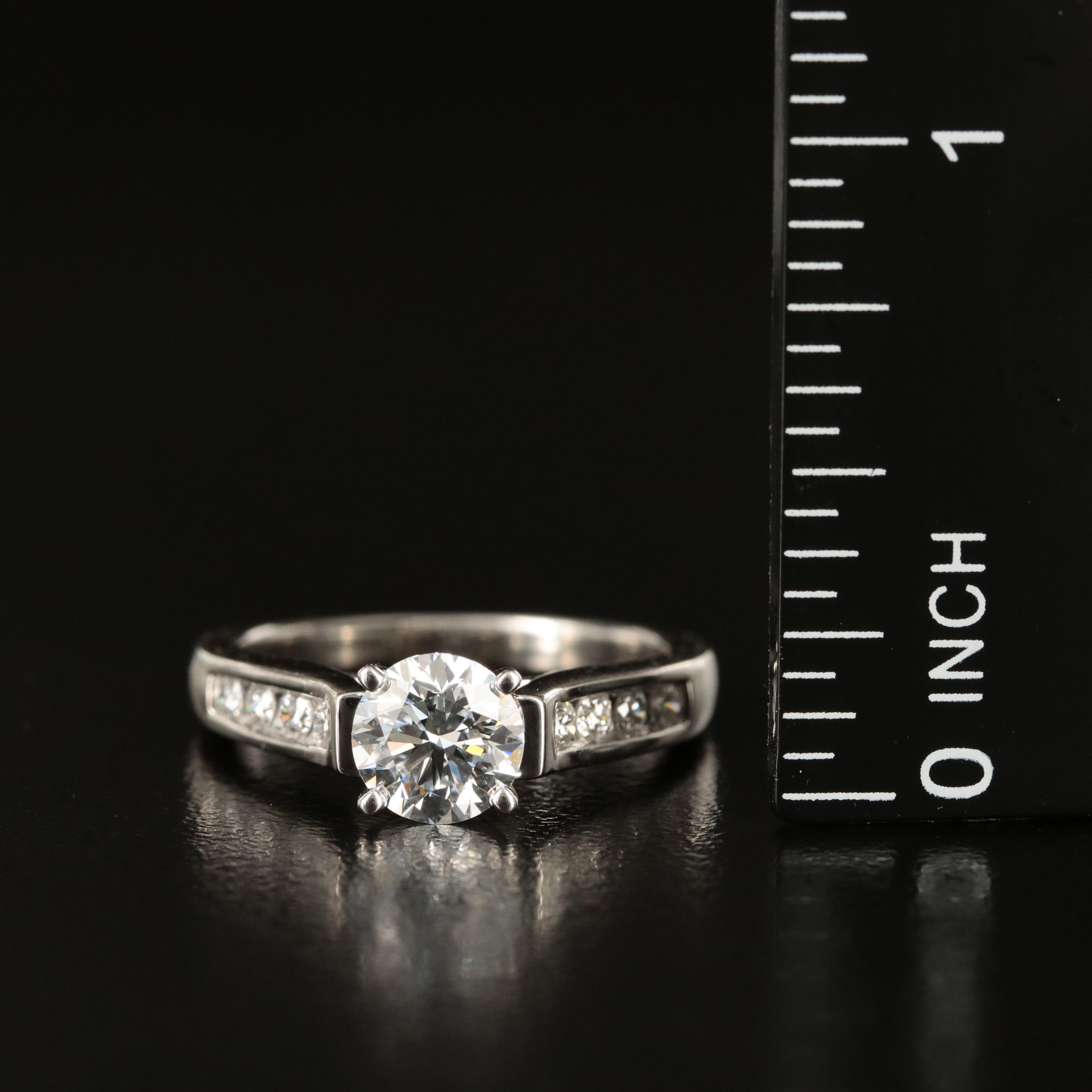 Platinum 1.29 CTW Lab Grown Diamond Ring