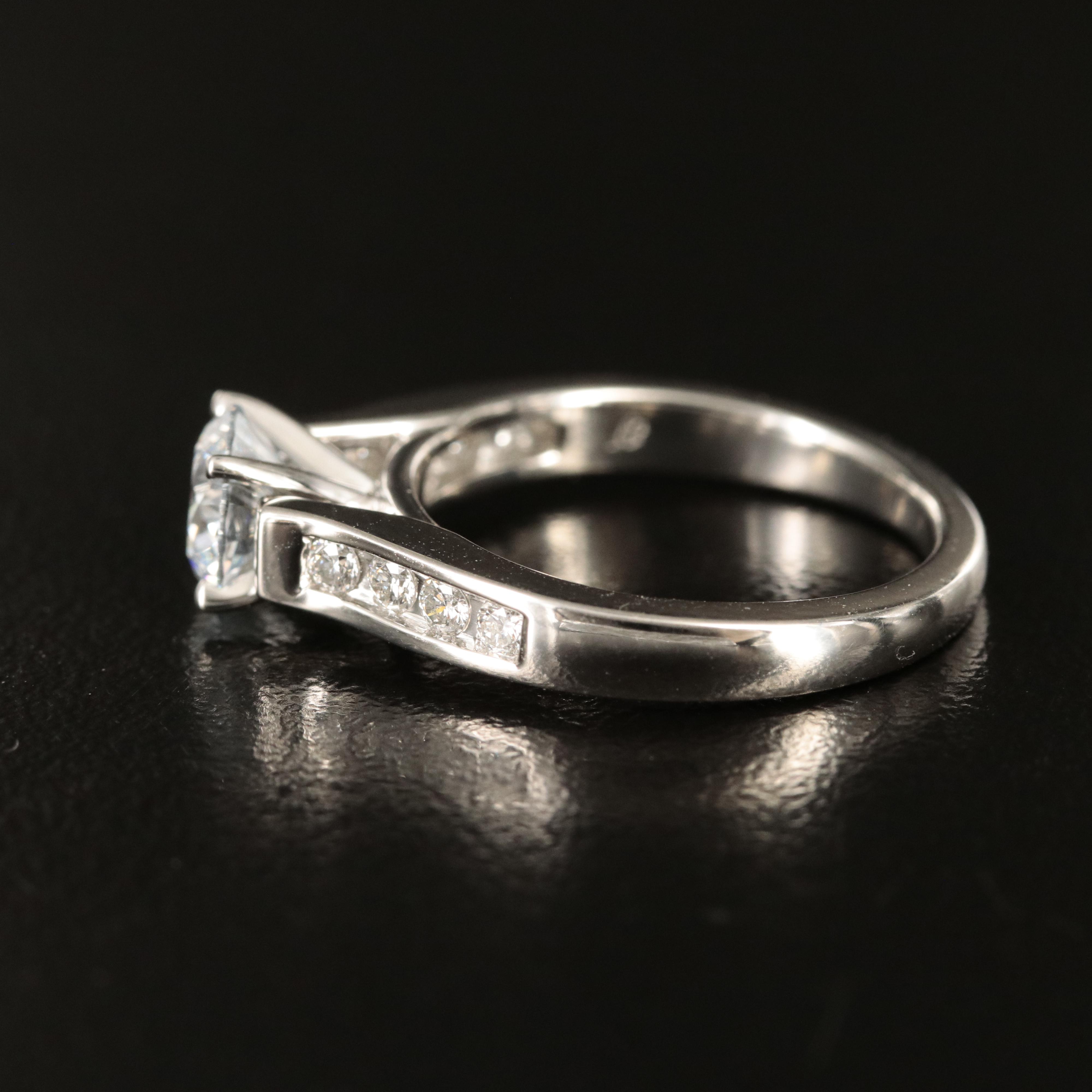 Platinum 1.29 CTW Lab Grown Diamond Ring