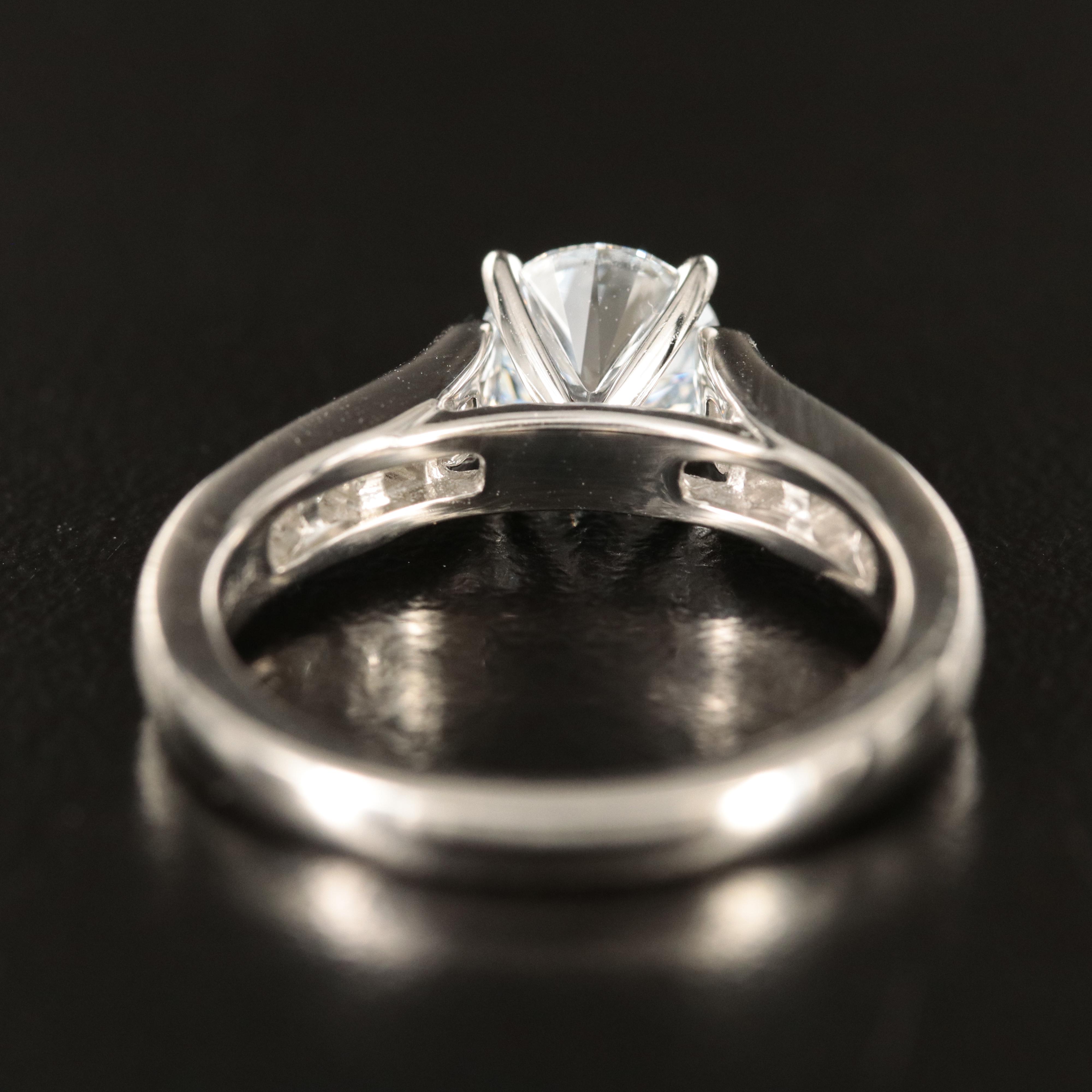 Platinum 1.29 CTW Lab Grown Diamond Ring