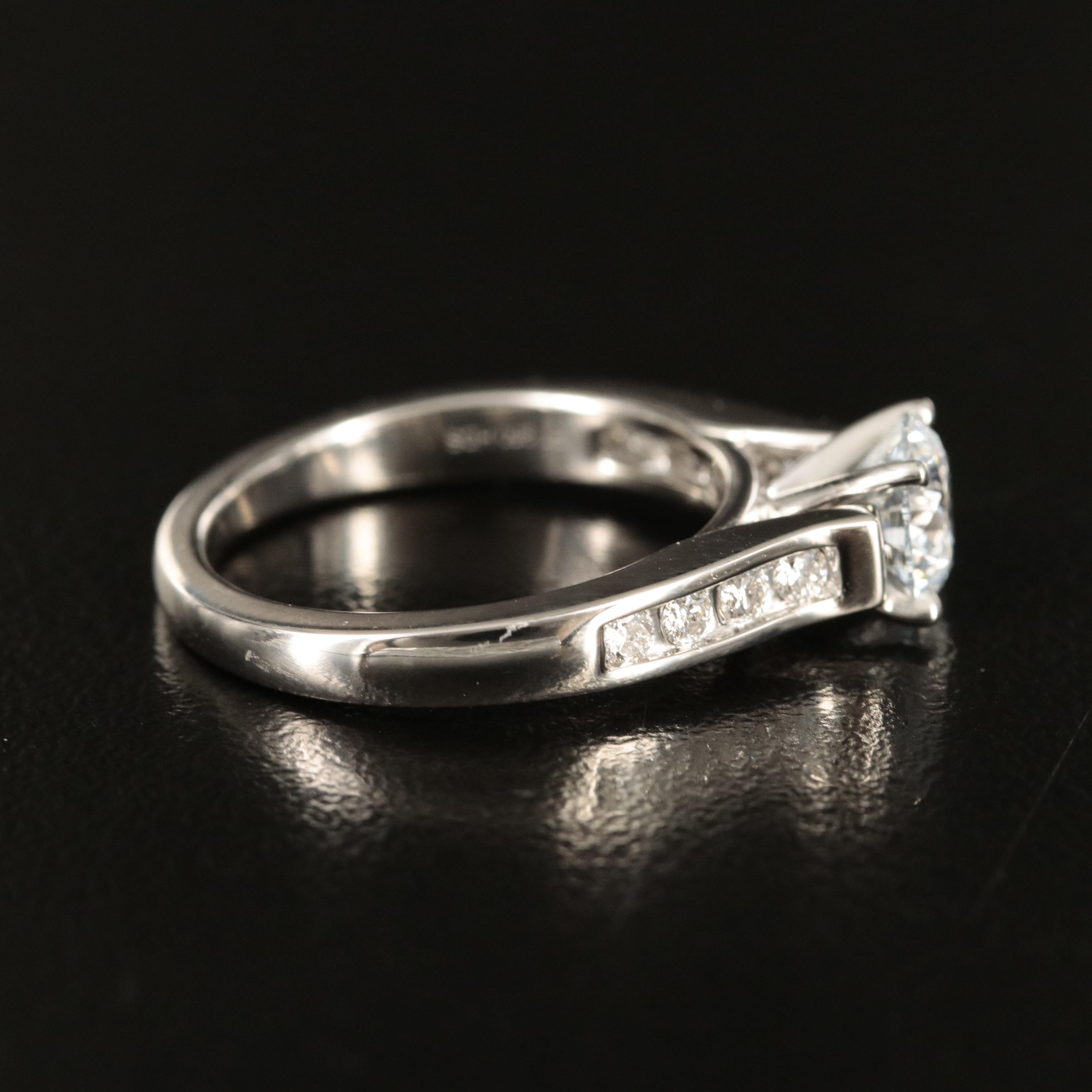 Platinum 1.29 CTW Lab Grown Diamond Ring